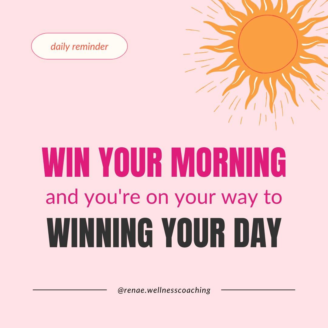 🌞✨ Mornings are more than just the first few hours of your day&hellip;

They're a perfect opportunity to set yourself up for success.

Whether you journal, work out, or create a to-do list, your morning ritual can lay the groundwork for an amazing d