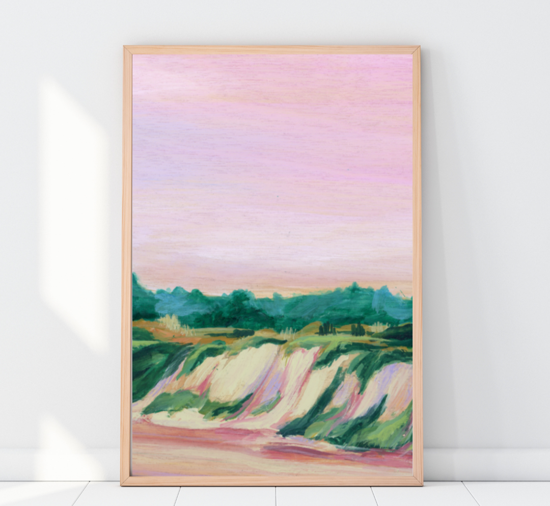 Large Wall Art -Santa Barbara- Butterfly Beach #2. fine art print Southern California beach