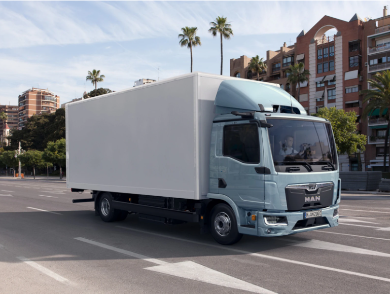 Meet the MAN eTGL — the agile, zero-emission truck built for modern distribution transport.