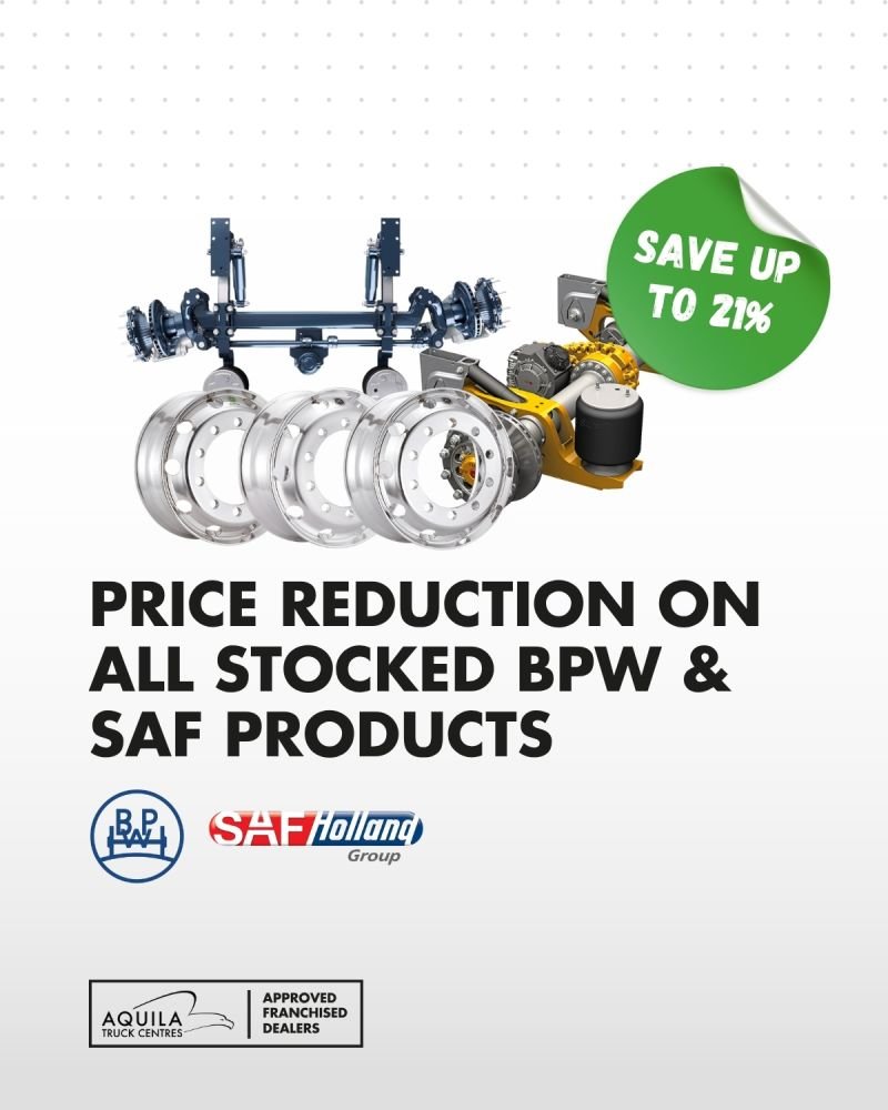 August Offer: Save Up to 21% on BPW & SAF Stock Parts