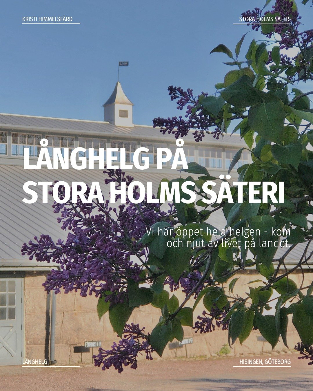 V&Auml;LKOMMEN TILL L&Aring;NGHELG P&Aring; G&Aring;RDEN

�Det &auml;r tid f&ouml;r Kristi himmelsf&auml;rd &ndash; och vi h&aring;ller &ouml;ppet hela helgen precis som vanligt! 

Ta en tur till g&aring;rden och njut av allt som v&aring;ra butiker o