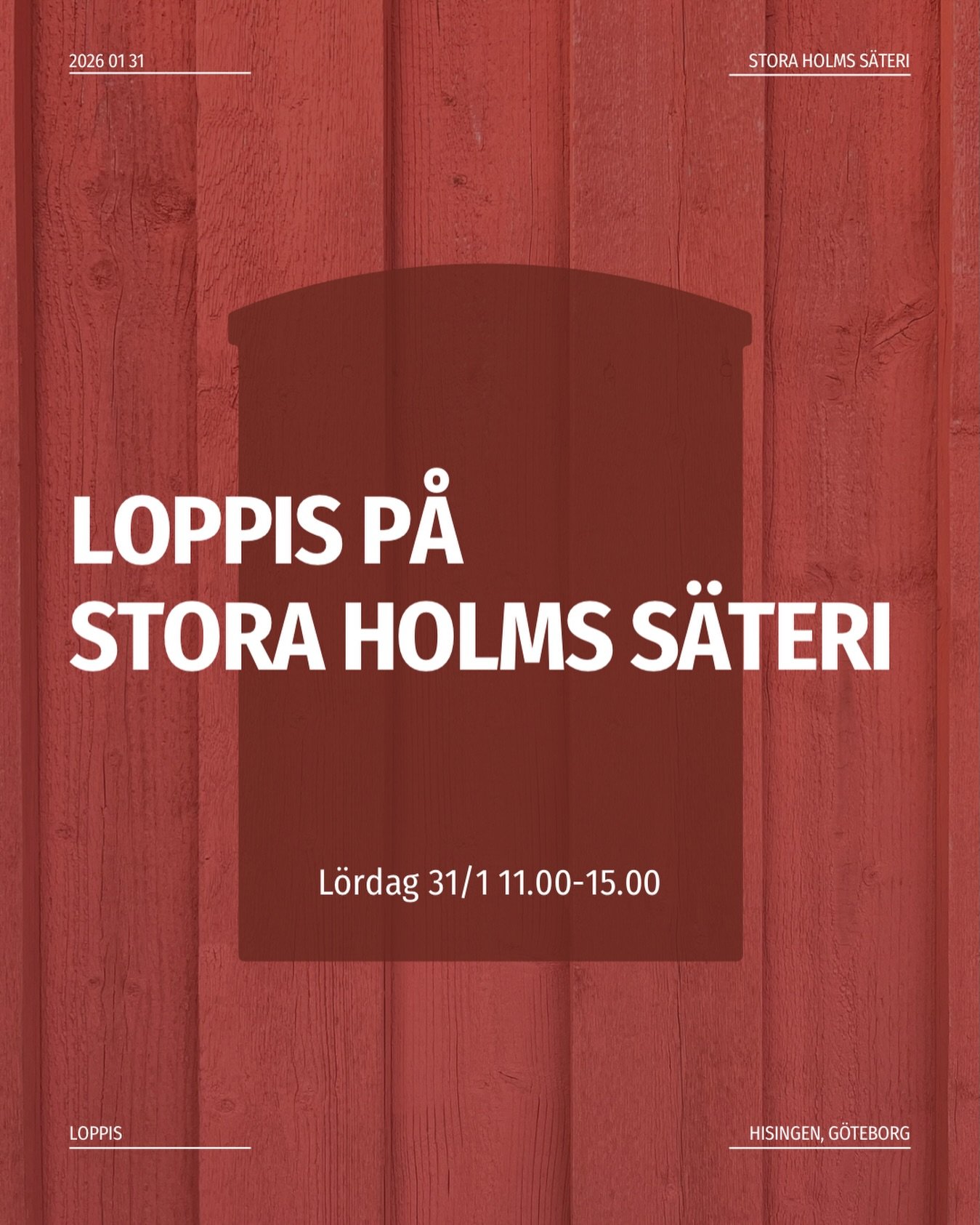 L&ouml;rdagen den 31 januari drar loppiss&auml;songen ig&aring;ng p&aring; g&aring;rden! H&auml;r kan du kan se fram emot massor av loppisbord fyllda med fina fynd och ov&auml;ntade skatter.

Passa ocks&aring; p&aring; att njuta av en paus med n&arin