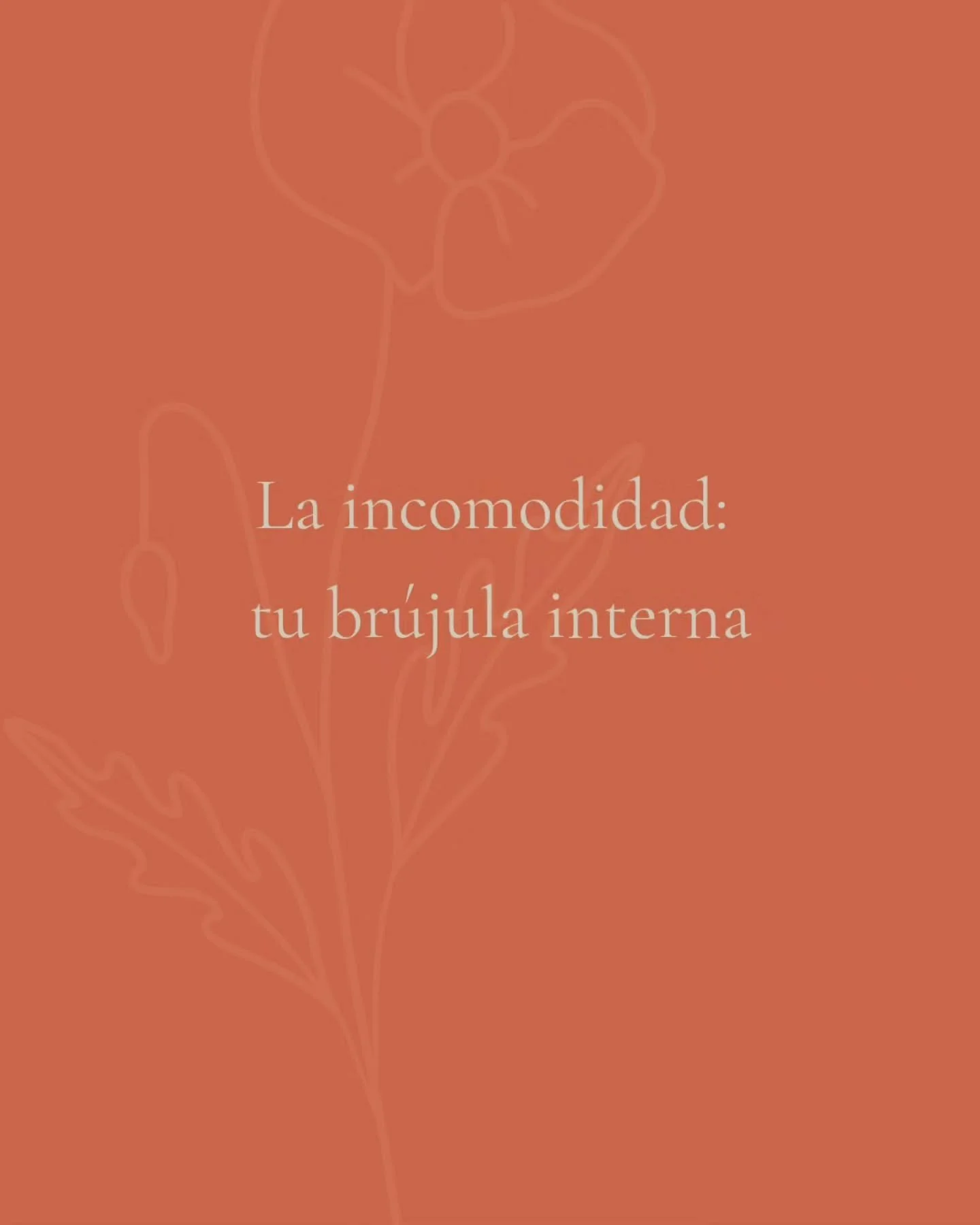 A veces no es un gran acontecimiento lo que nos mueve, sino una incomodidad silenciosa.
Ese malestar que no sabemos explicar, pero que insiste en recordarnos que algo no encaja.

Lo curioso es que muchas veces ocurre cuando &ldquo;todo parece estar b