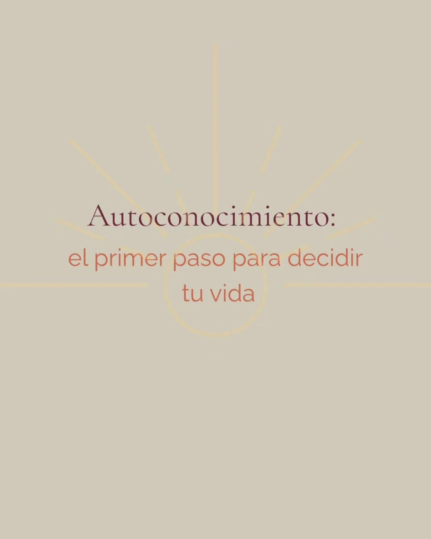 ✨ Autoconocimiento: el primer paso para decidir tu vida ✨

Antes de conocerse de verdad, muchas personas ponen en marcha un plan de huida: cambiar de trabajo, iniciar proyectos expr&eacute;s o incluso oposiciones&hellip; Intentos de escapar de s&iacu