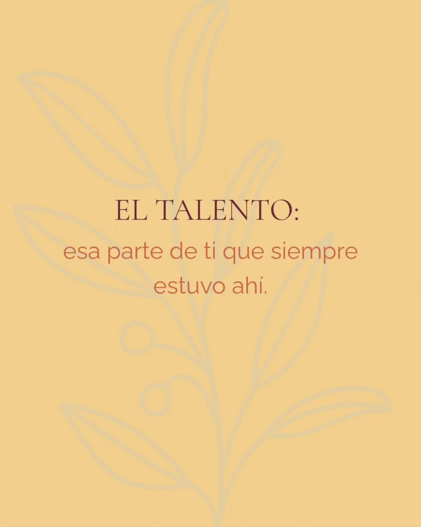 ✨ &iquest;Qu&eacute; es realmente el talento?

No es algo que tengas que crear de la nada.
Es esa capacidad que surge de manera natural, sin esfuerzo, y que muchas veces pasa desapercibida porque la vivimos como algo normal.

Descubrir tu talento es 