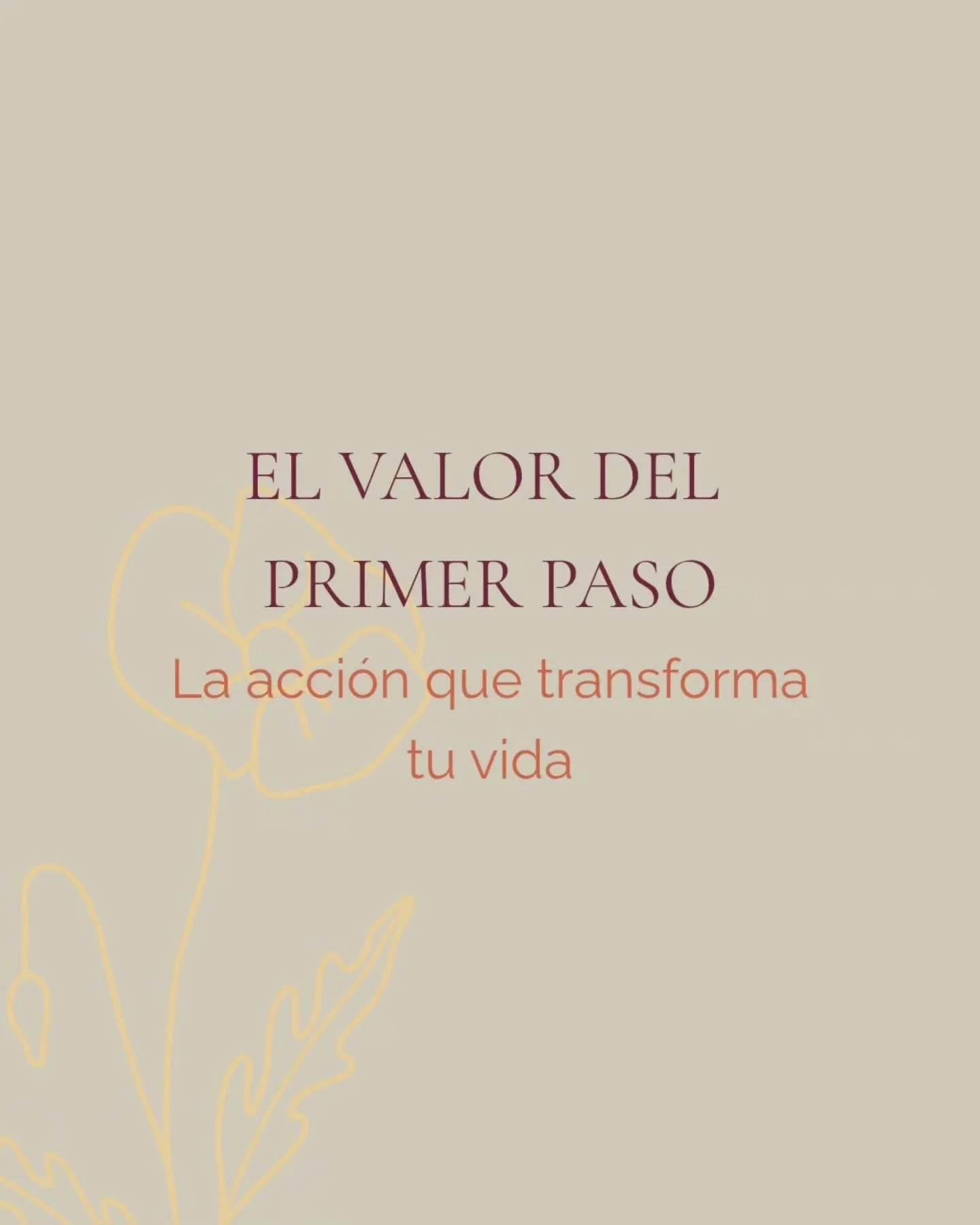 Dar el primer paso es lo que marca la diferencia.

No es tener la idea perfecta, ni dise&ntilde;ar un plan al detalle, ni esperar a que el miedo desaparezca.
La verdadera transformaci&oacute;n empieza cuando decides moverte.

Ese primer paso es impor