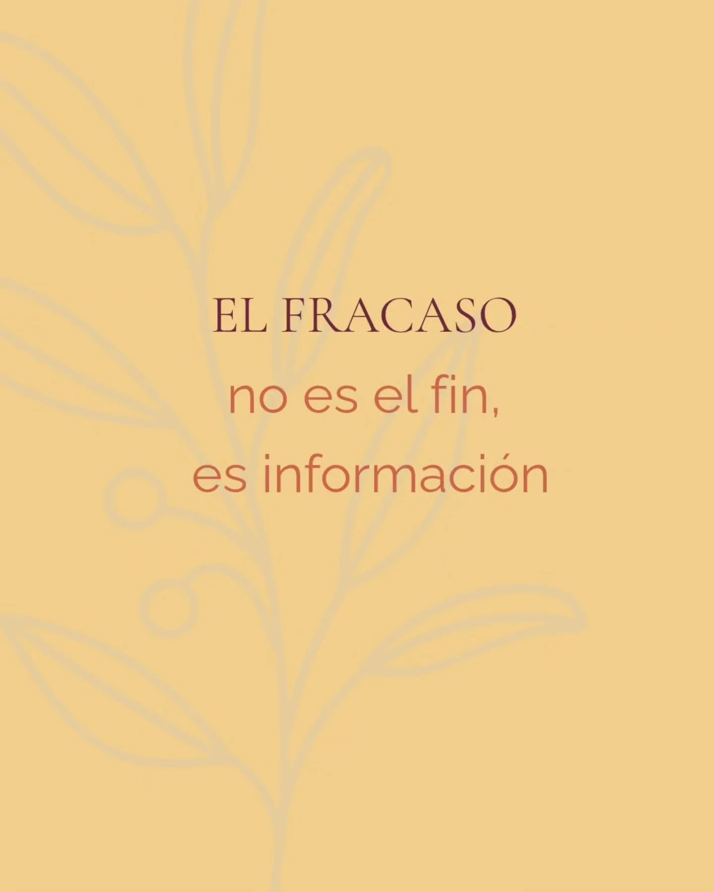 ✨ El fracaso duele, nos frustra y a veces nos paraliza.
Pero cada error es tambi&eacute;n una se&ntilde;al: nos muestra lo que no hab&iacute;amos visto, nos ense&ntilde;a algo nuevo y nos ayuda a crecer. 

Aprender a reinterpretar lo que llamamos &ld