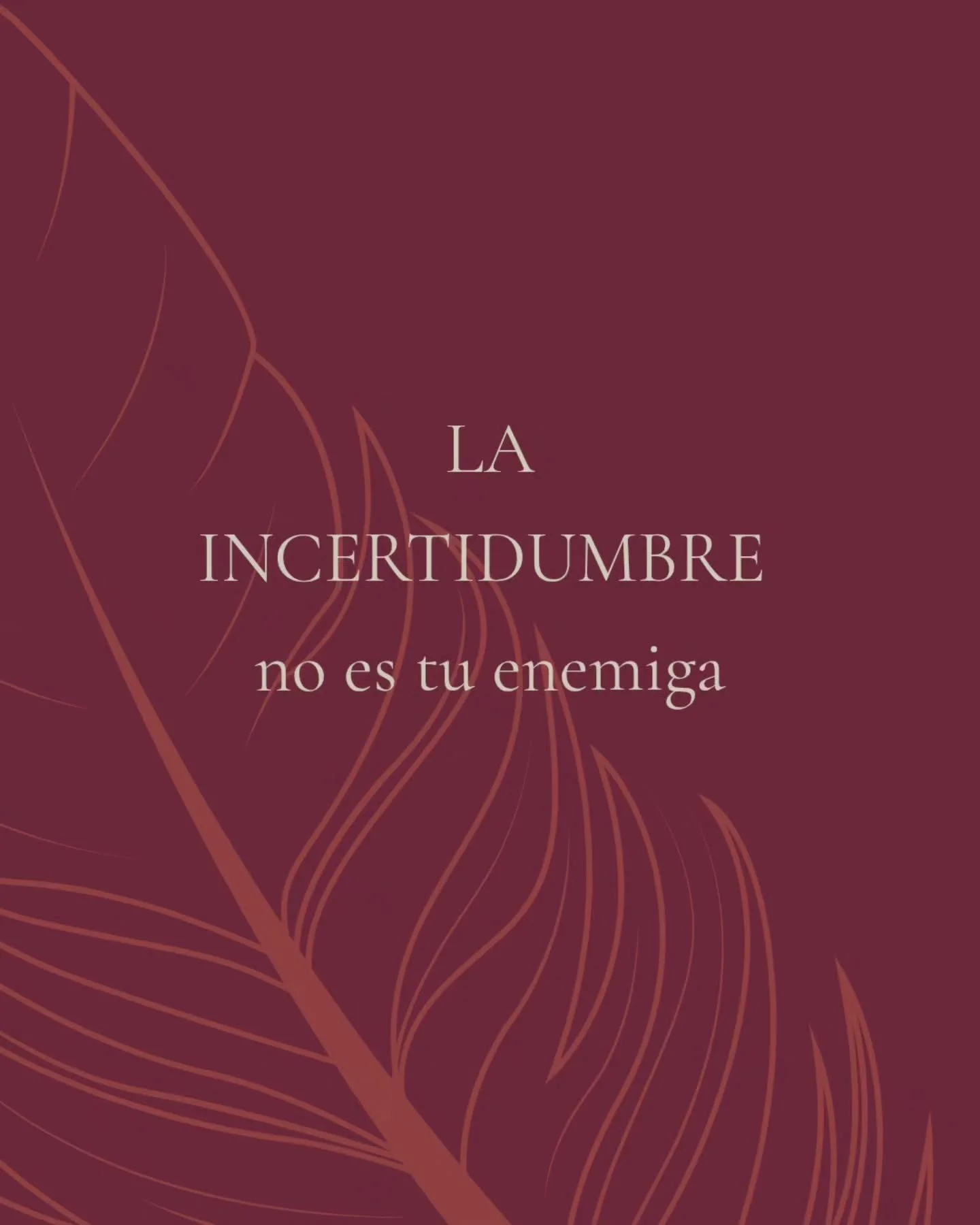 ✨La incertidumbre no es tu enemiga, es se&ntilde;al de que algo importante est&aacute; cambiando. 
Aprender a enfocarte en lo que s&iacute; depende de ti te devuelve claridad y calma.

Cada emoci&oacute;n intensa o se&ntilde;al que aparece en tu d&ia
