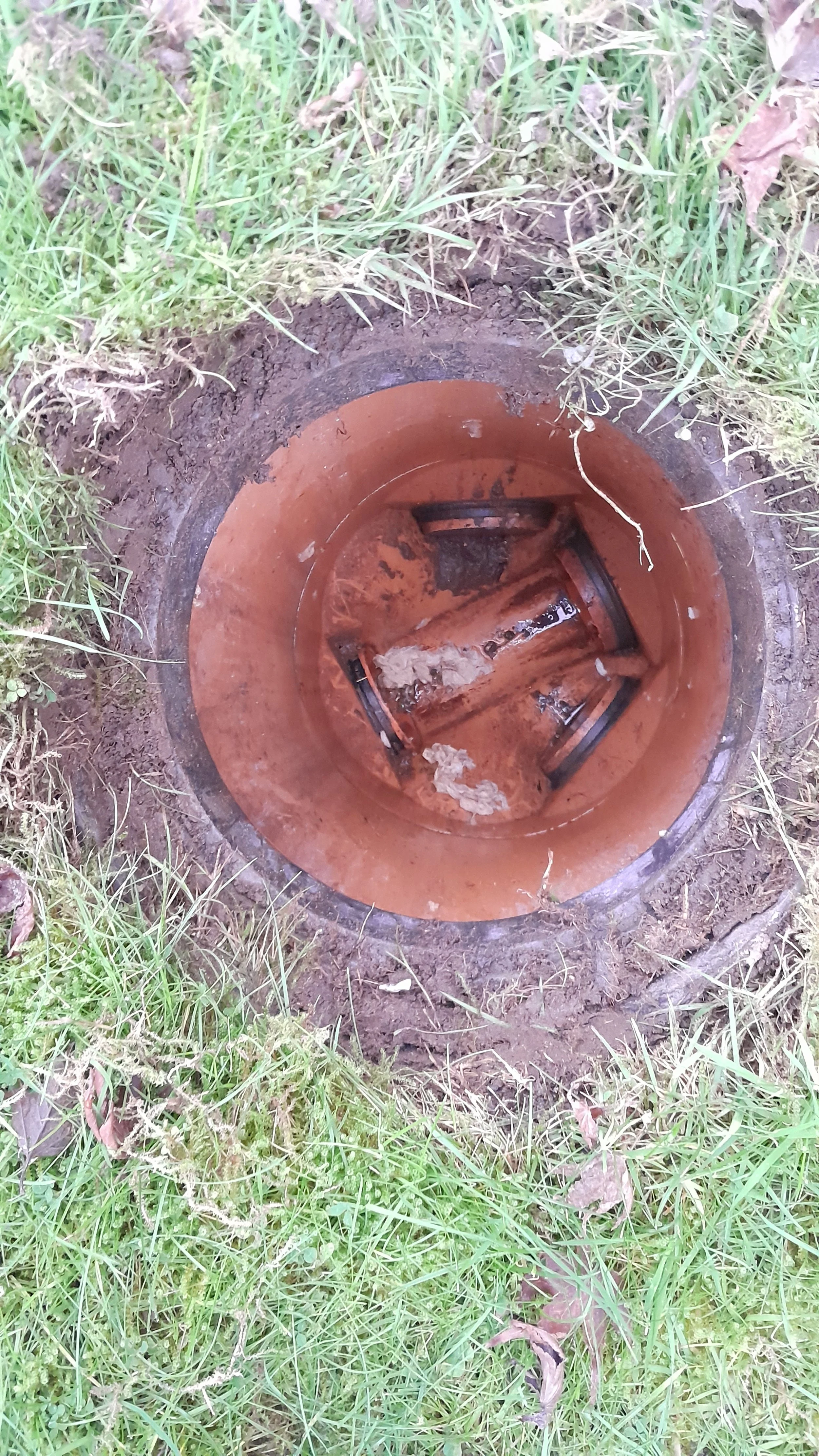 Drain clearance has been achieved by jetting from the manhole located on the front lawn.