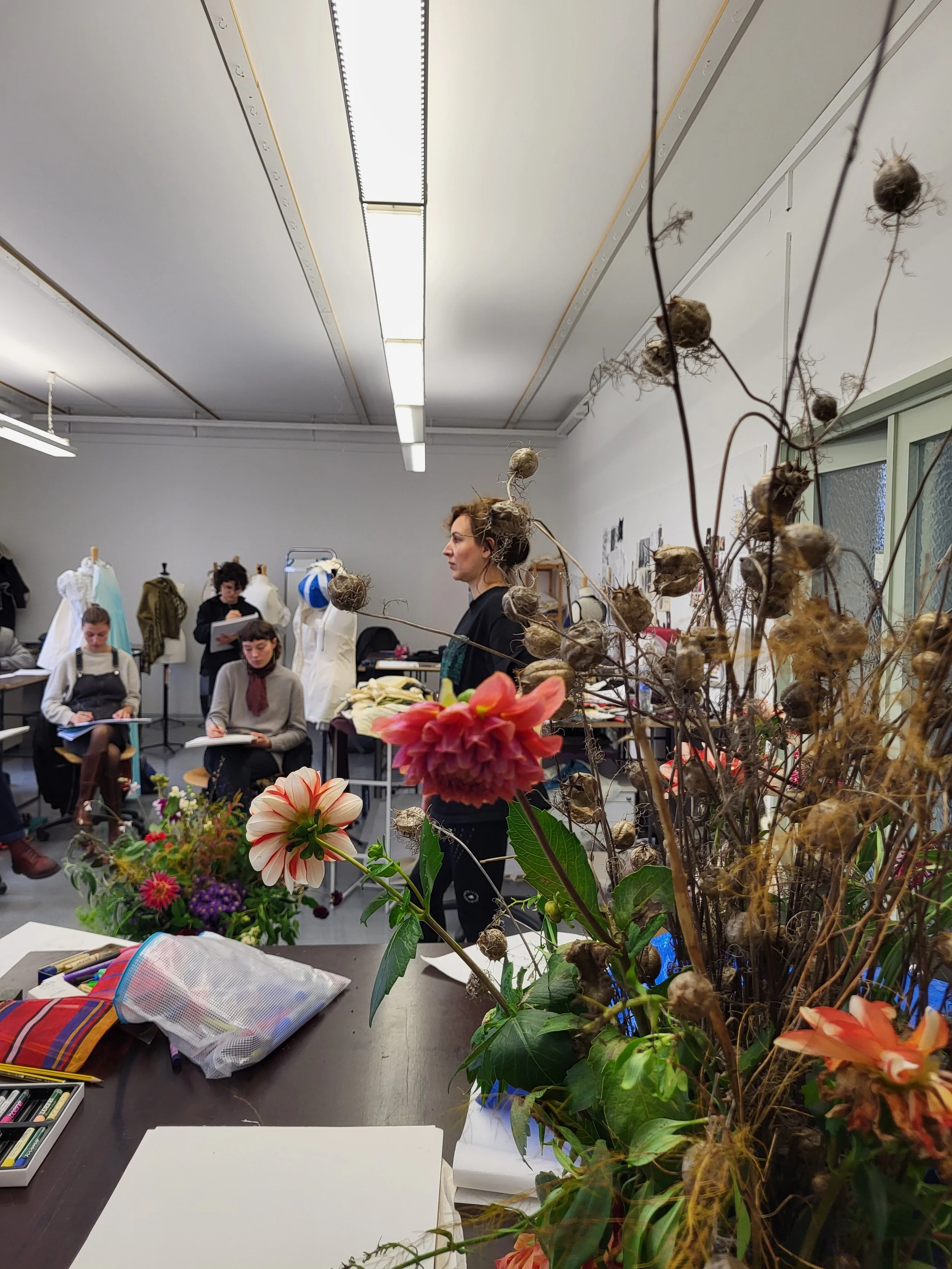 Figurative Flowers - Live Drawing