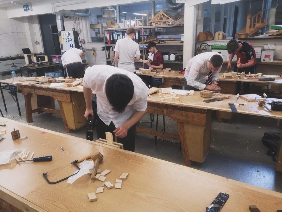 Well done to the students in our Leaving Certificate Construction Studies class, who last week completed a practice Practical Exam 🪚 Students had the opportunity to prepare a Jewellery Stand which was one of the Practical Exam pieces in the 2023 Pra