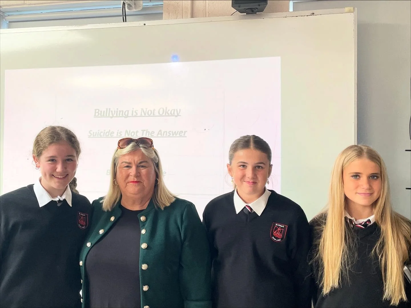 Yesterday we welcomed Collette Wolfe, a powerful advocate for kindness and bullying prevention, back to St. Peter&rsquo;s to speak to our Second and Third Years ✨ Her passionate and deeply personal message, inspired by the tragic loss of her daughter