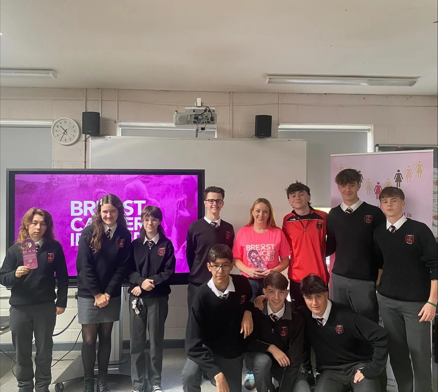 Let&rsquo;s Talk About Awareness 💖

With Breast Cancer Awareness Month in full swing, it was great to have a speaker Karen Walsh from @breastcancerireland visit our Transition Year students last week 🎗️ It was a crucial reminder of how important it