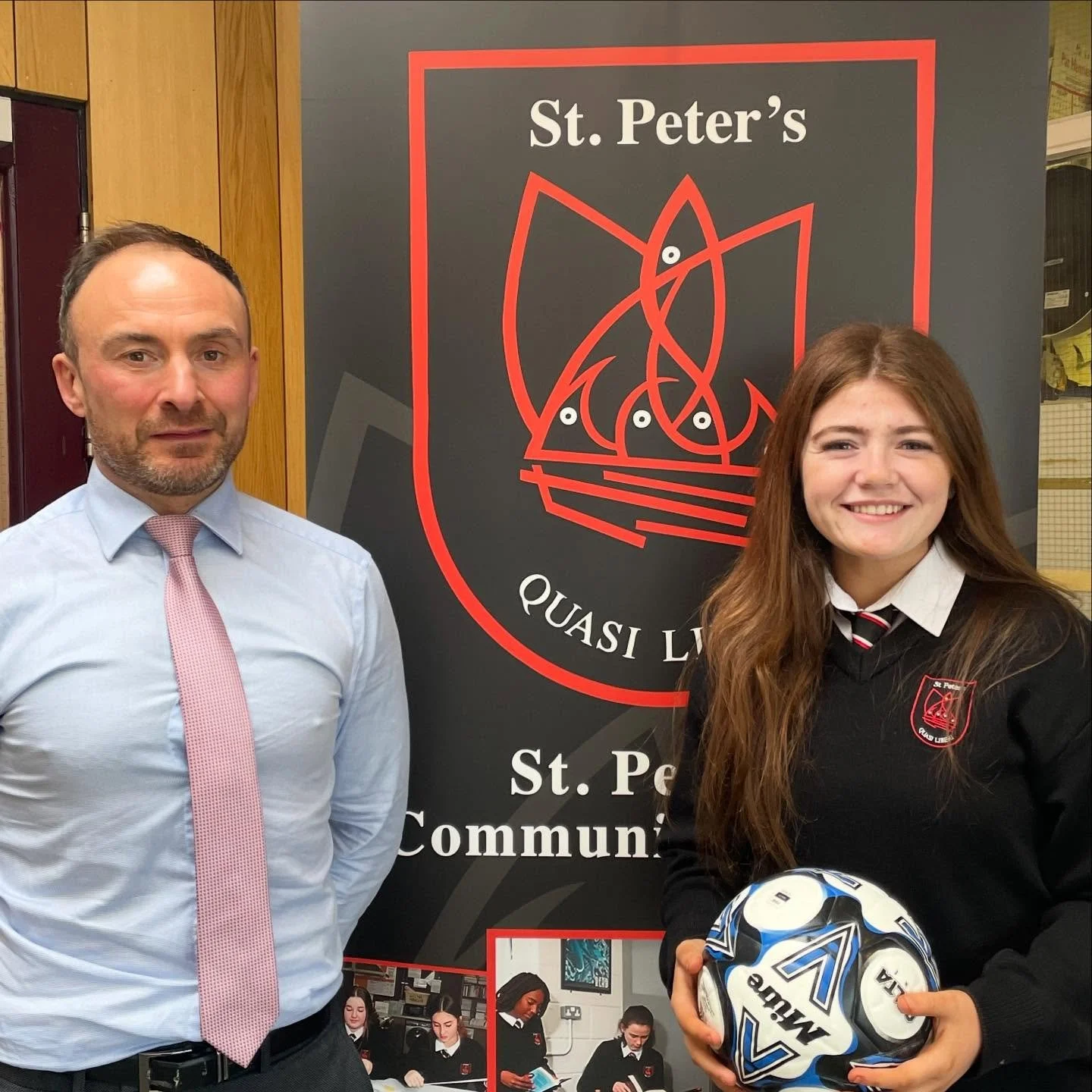 In Our Community

Well done to Transition Year student Chloe Walsh, who has been selected for the panel of the first ever Cork U19 Girls Interleague Soccer Team 👏 Chloe competed in three trials before being selected for the squad, who are going to b