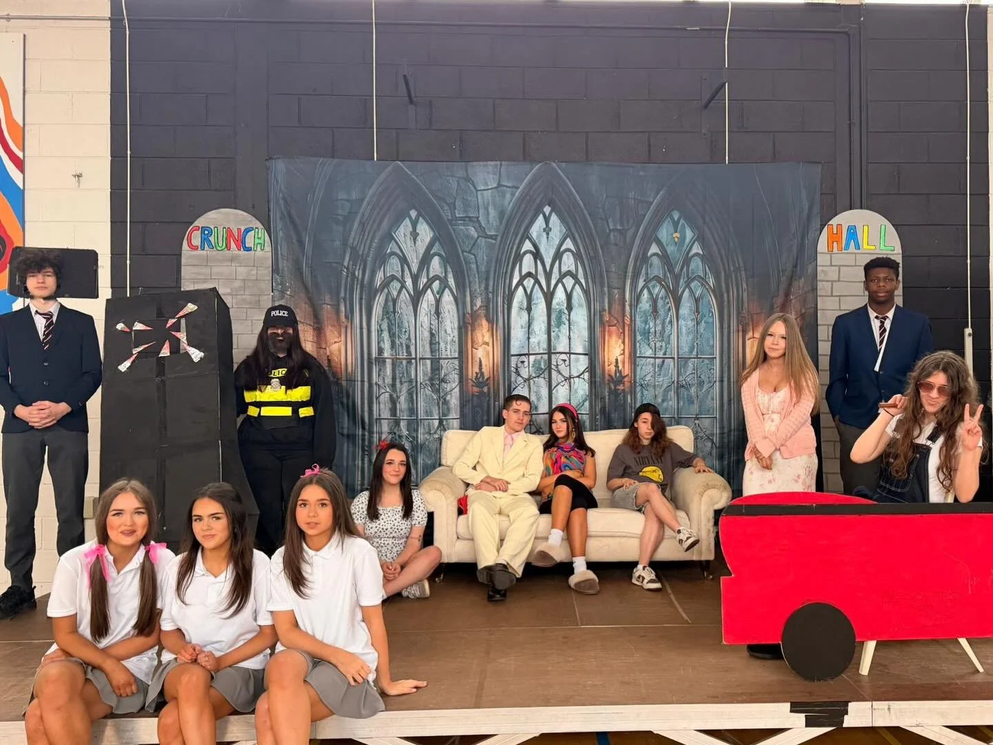 It&rsquo;s almost showtime for our Transition Year adaptation of &lsquo;Matilda&rsquo;! 🎭 Our cast and crew were delighted to make their stage debut today for local primary school children, and will take to the stage in St. Peter&rsquo;s again tomor