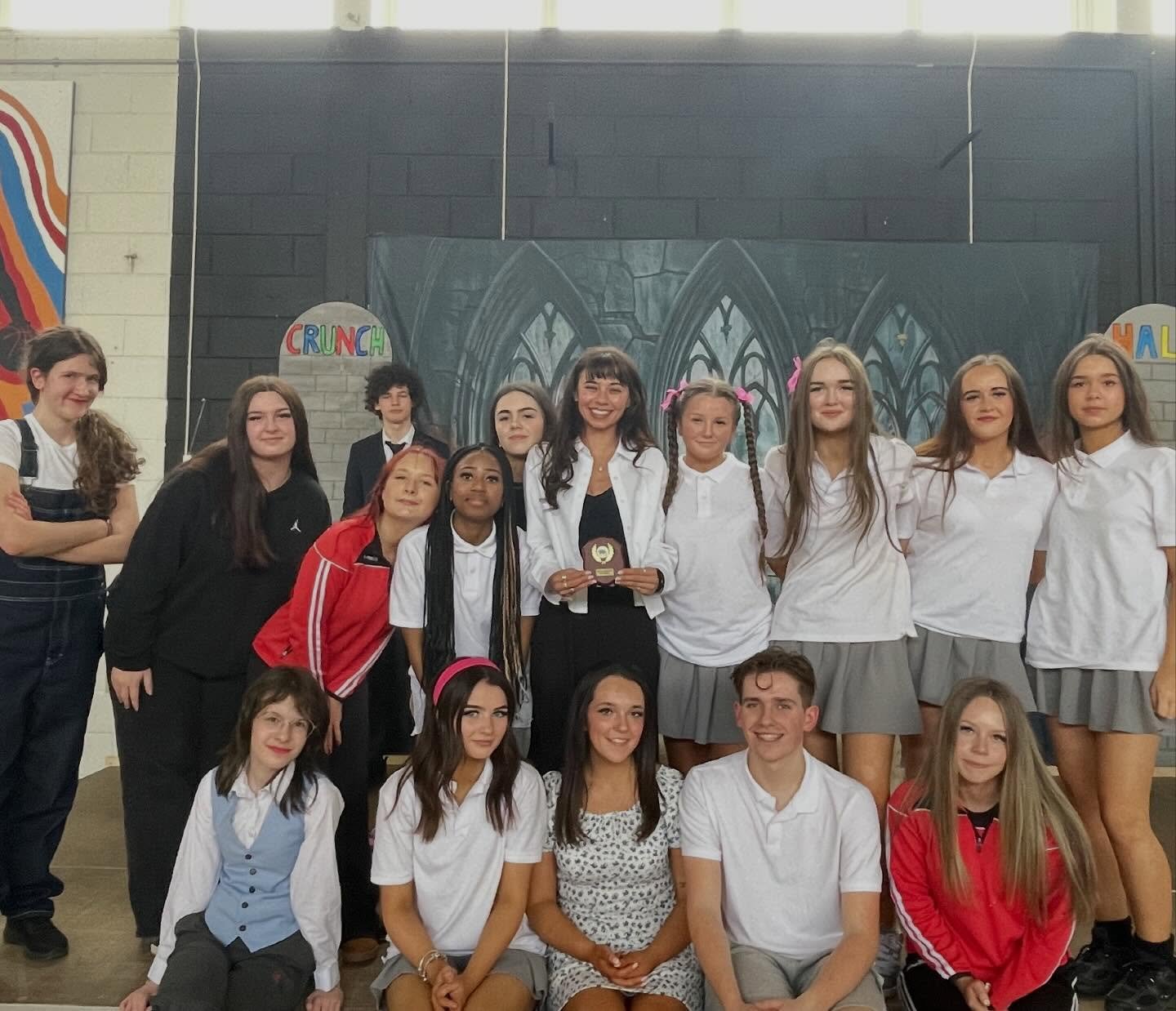 Well done to our brilliant TY cast and their Director Ms. Crosby, whose adaptation of &lsquo;Matilda&rsquo; was awarded Second Place at today&rsquo;s DramaFest 2026 event, which was held in Col&aacute;iste &Eacute;amann R&iacute;s 💪👏 Congratulation