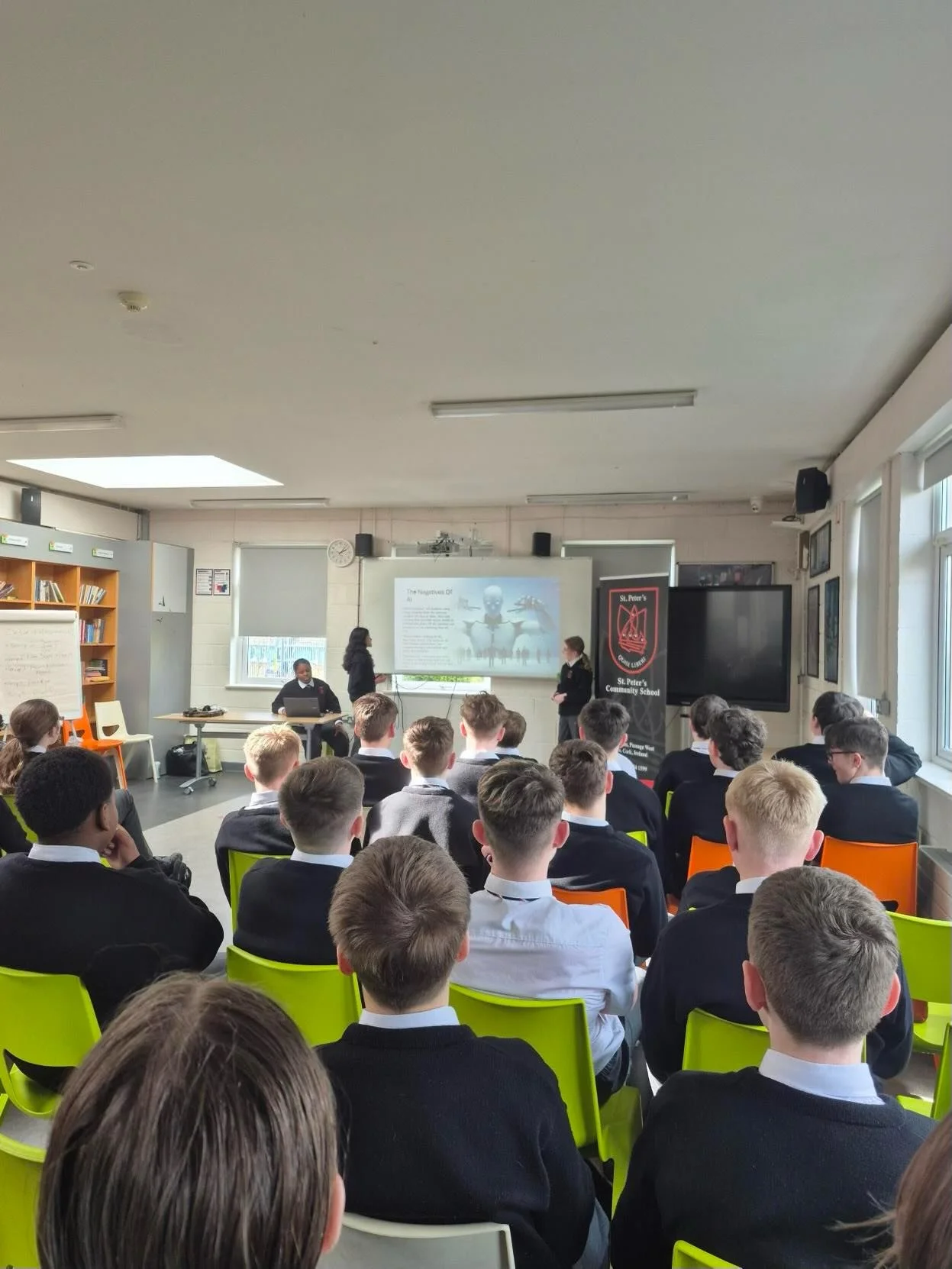 As part of their Digital Media Literacy course, our First Years students celebrated Safer Internet Day 2026 by diving into this year&rsquo;s theme: AI Aware 🤖💡Working in groups, students created presentations exploring how Artificial Intelligence i