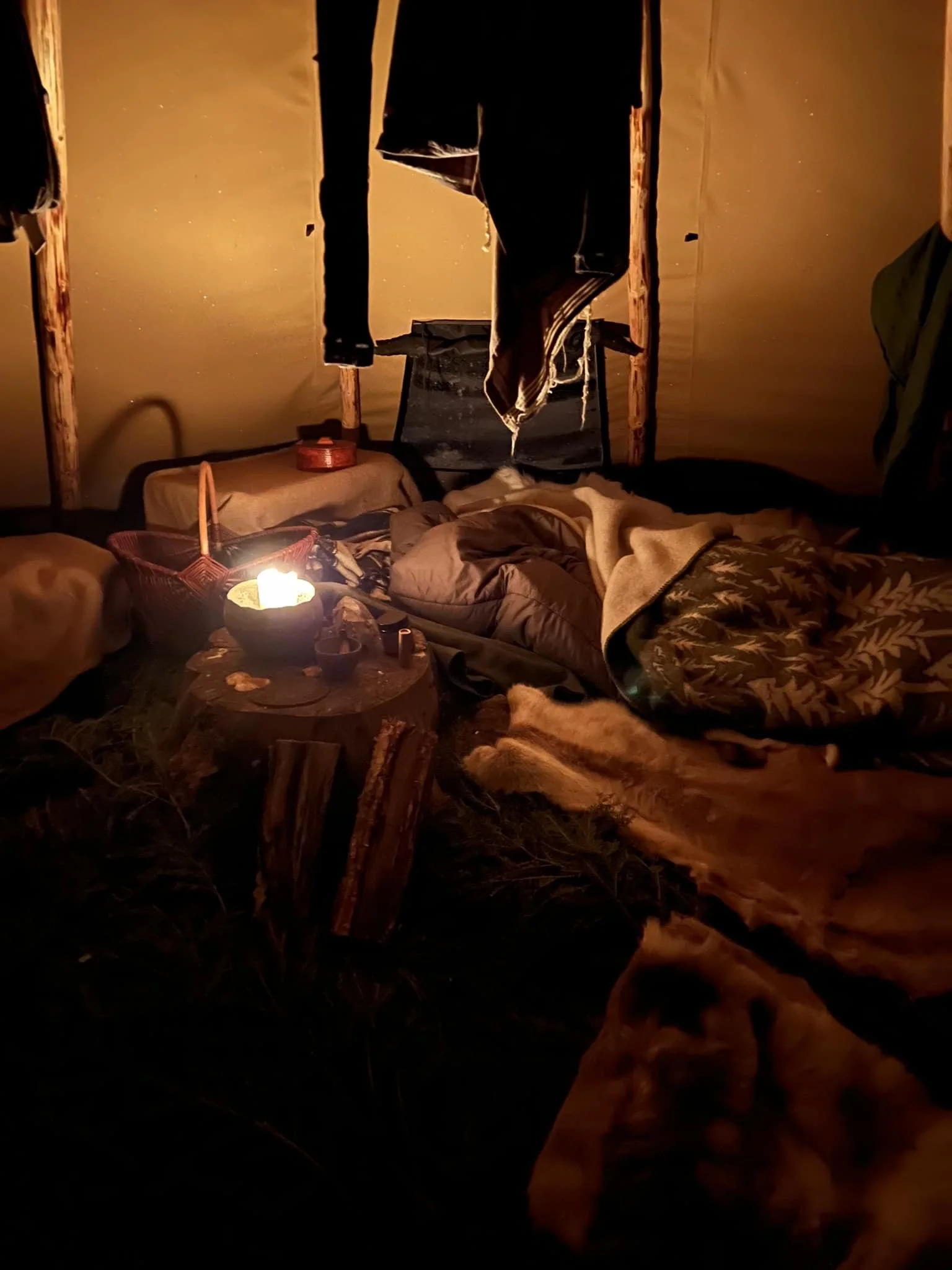 Att frysa eller inte frysa sovandes på marken i vinternatten