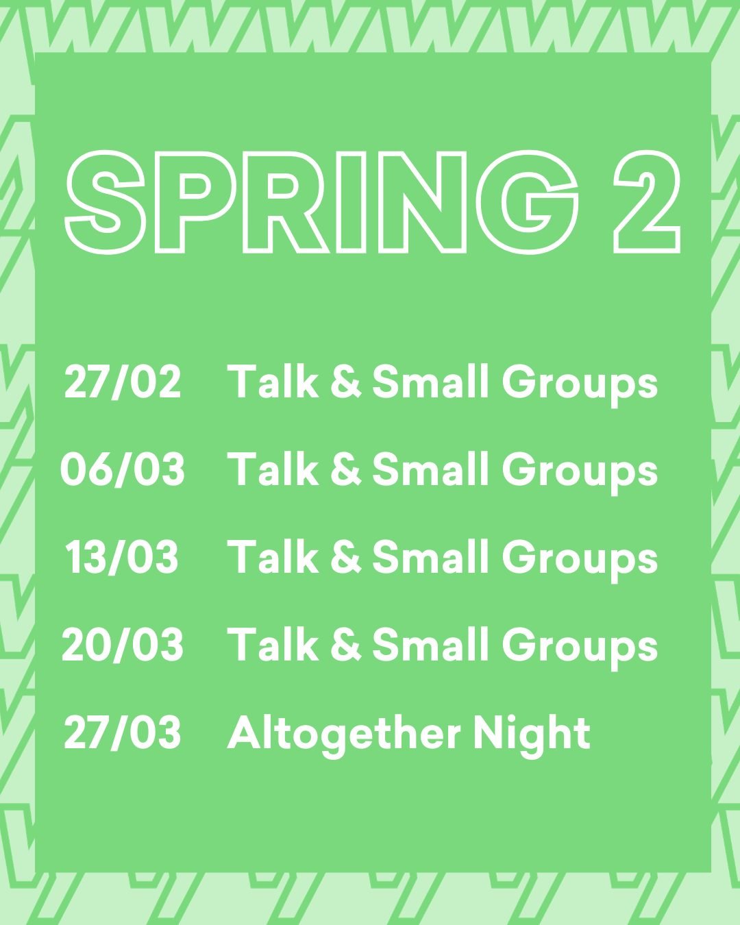 We hope you've had a good half term break! Here's a look at what's coming up over the next few weeks 📆