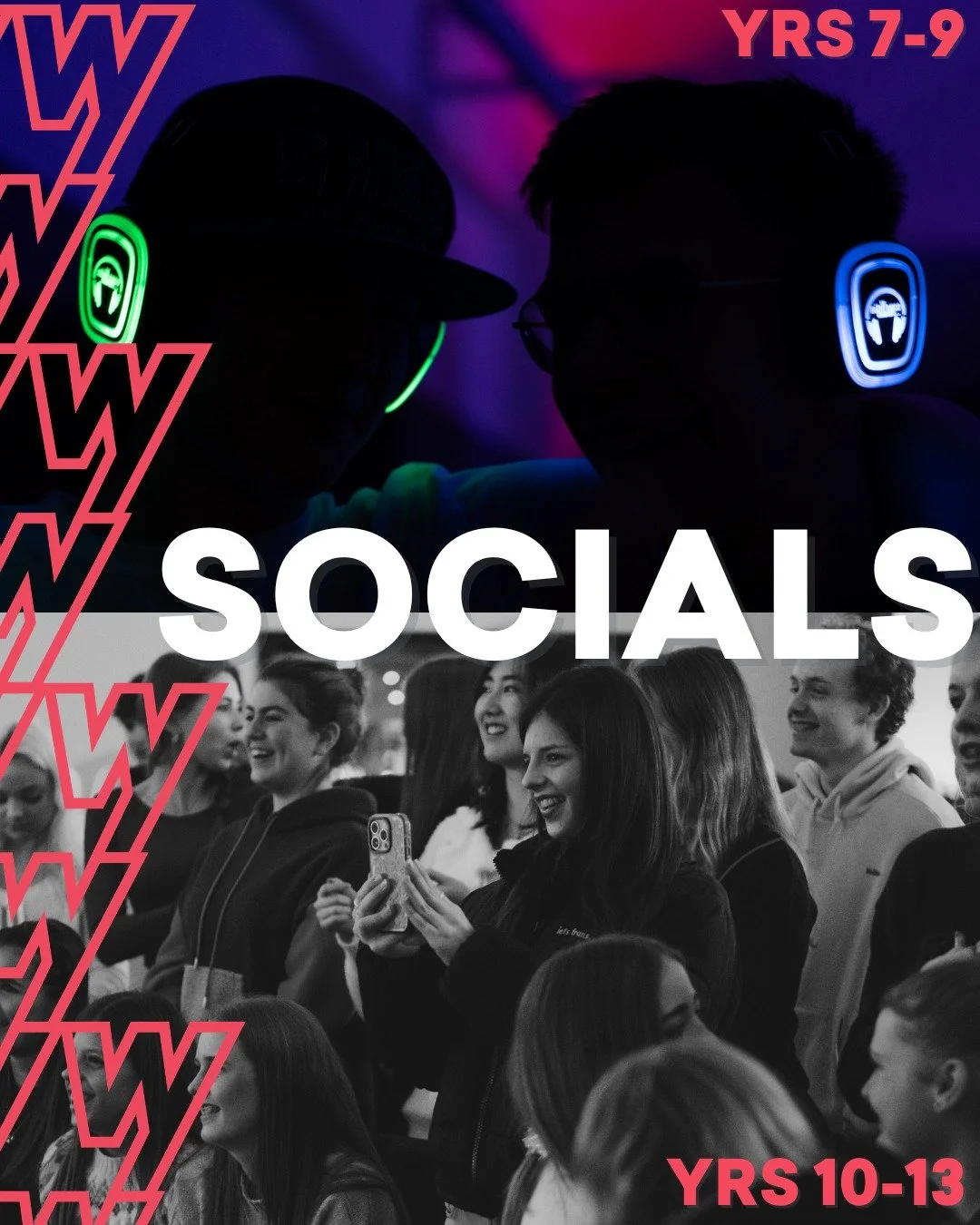 🎉 LAST YOUTH OF HALF TERM! 🎉
Tonight's the night! Older youth - get ready to battle it out in our MINUTE TO WIN IT games night (may the odds be ever in your favour 👀). 
Younger youth - grab your headphones for our SILENT DISCO and dance like nobod