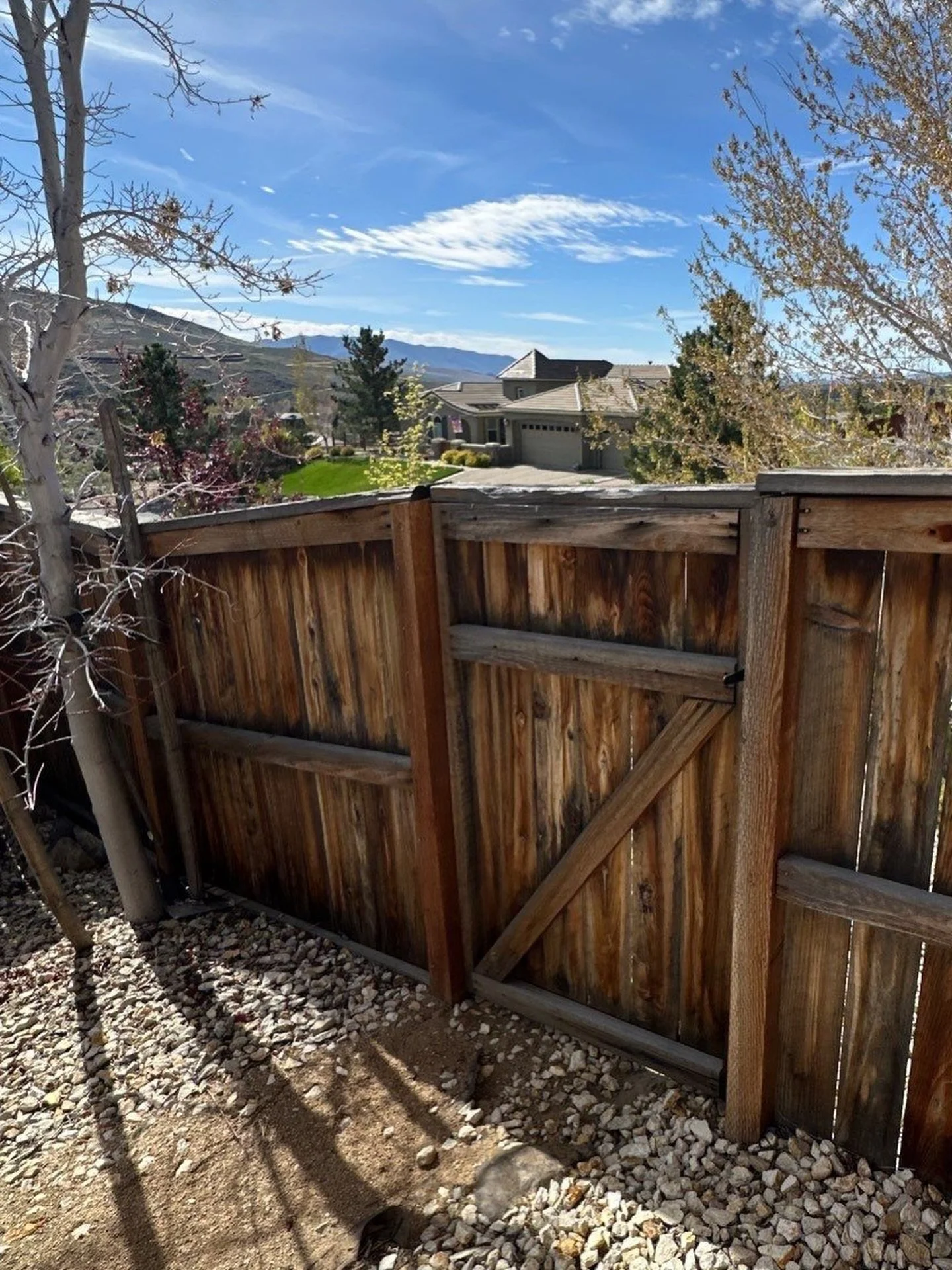 Crazy what a little (okay&hellip; a lot) of prep + stain can do 👀 
We started with a soft wash to lift years of dirt and weathering, then locked it in with a fresh stain. 
Swipe to see the transformation 🔥 
Who&rsquo;s next?