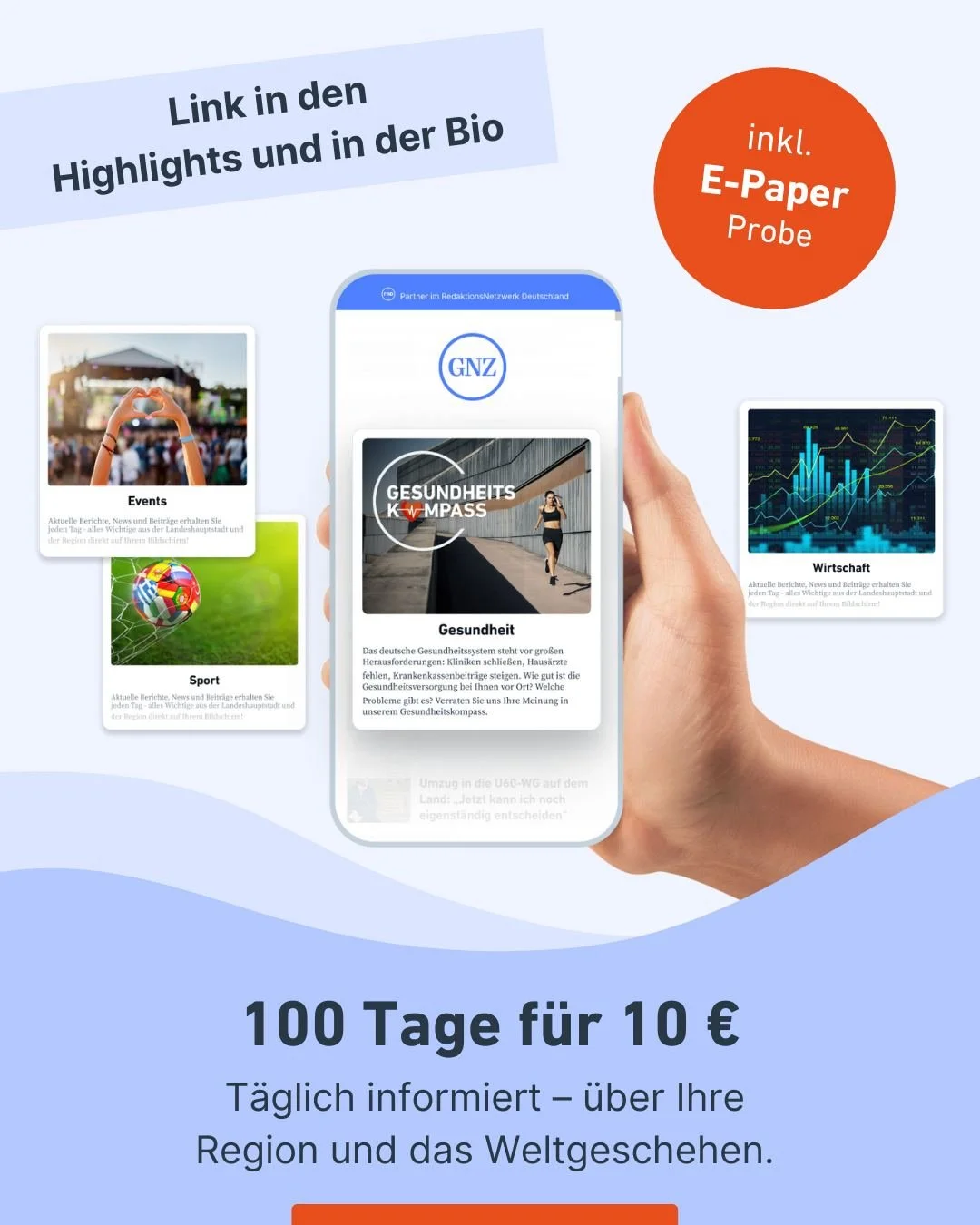 ✨100 Tage GNZ+ für nur 10 €. ✨
Nutze unser Einführungsangebot und sichere dir alle Vorteile des GNZ+-Abos: 
👉 100 Tage zum einmaligen Preis von 10 €
Genieße uneingeschränkten Zugriff auf alle Artikel, Interviews und B