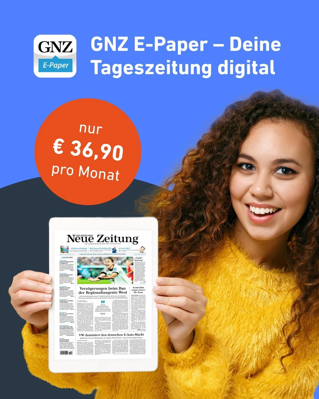 Keine Lust mehr auf Papierstapel und verpasste Ausgaben? 📲

Mit unserem GNZ E-Paper hast du alle Inhalte jederzeit auf dem Smartphone, Tablet oder Laptop dabei. Ideal f&uuml;r unterwegs, in der Kaffeepause oder abends auf der Couch. 

Du kannst dir 