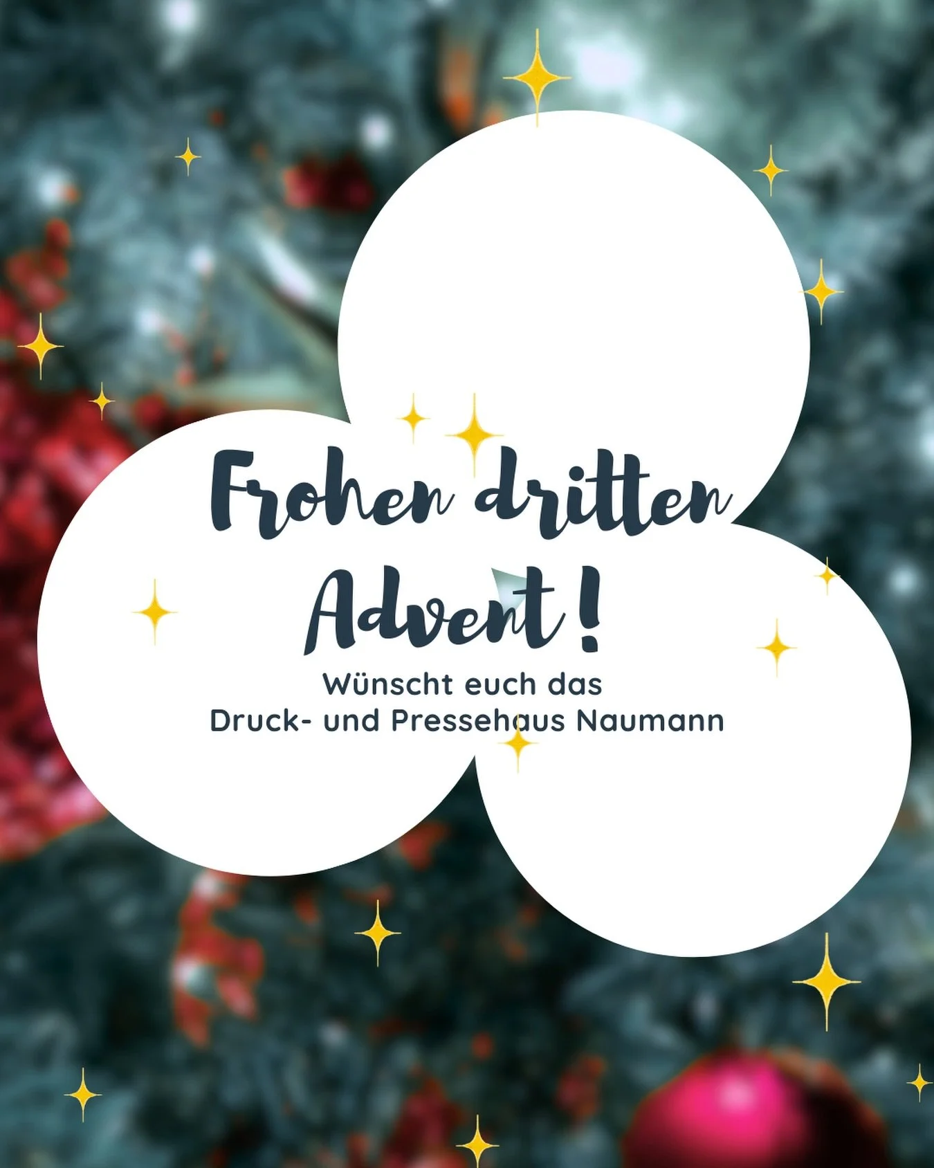 Frohen dritten Advent ✨🕯🕯🕯

Die dritte Kerze brennt, der Countdown l&auml;uft und Weihnachten ist greifbar nah.

Zwischen Geschenke suchen, Terminen und To do Listen: vergesst nicht, kurz durchzuatmen, etwas Leckeres zu genie&szlig;en und Zeit mit