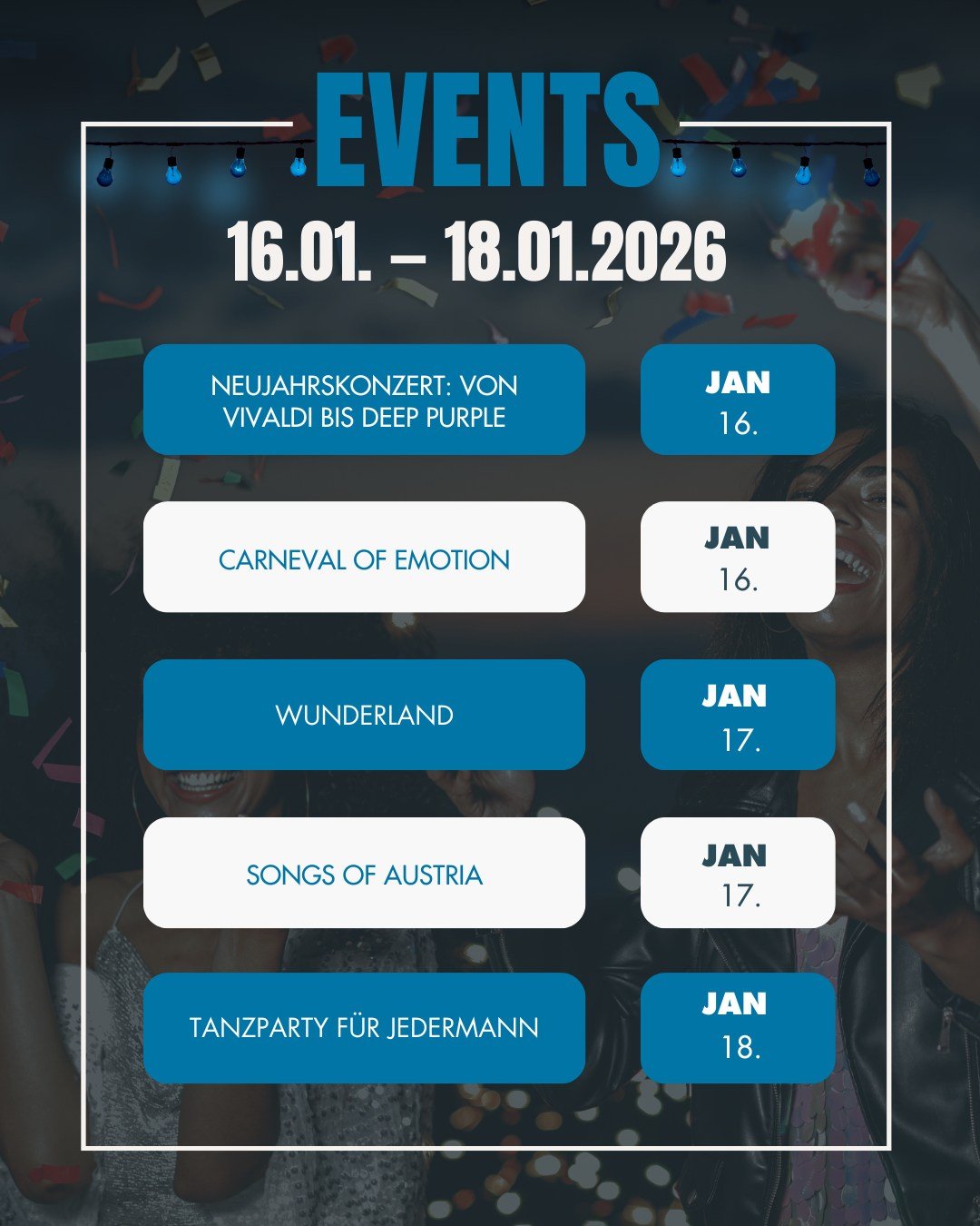 ✨Was geht am Wochenende rund um Gelnhausen? ✨

Auch diesmal warten wieder tolle Events und jede Menge Abwechslung auf euch. Bleibt dran, damit ihr kein Highlight in der Region verpasst! 🎶🥂

#gelnhausenentdecken #freizeittipps #regionalunterwegs #wo