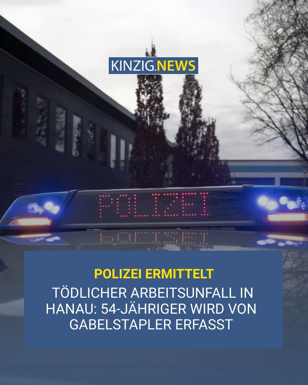 Tragisches Ungl&uuml;ck am Montagmittag in Hanau: Bei einem Arbeitsunfall auf einem Industriegel&auml;nde ist eine Person t&ouml;dlich verletzt worden.

Bildquelle: KN/Jonas Wenzel (Yowe)

Den Link zum vollst&auml;ndigen Artikel gibt es in unserer In
