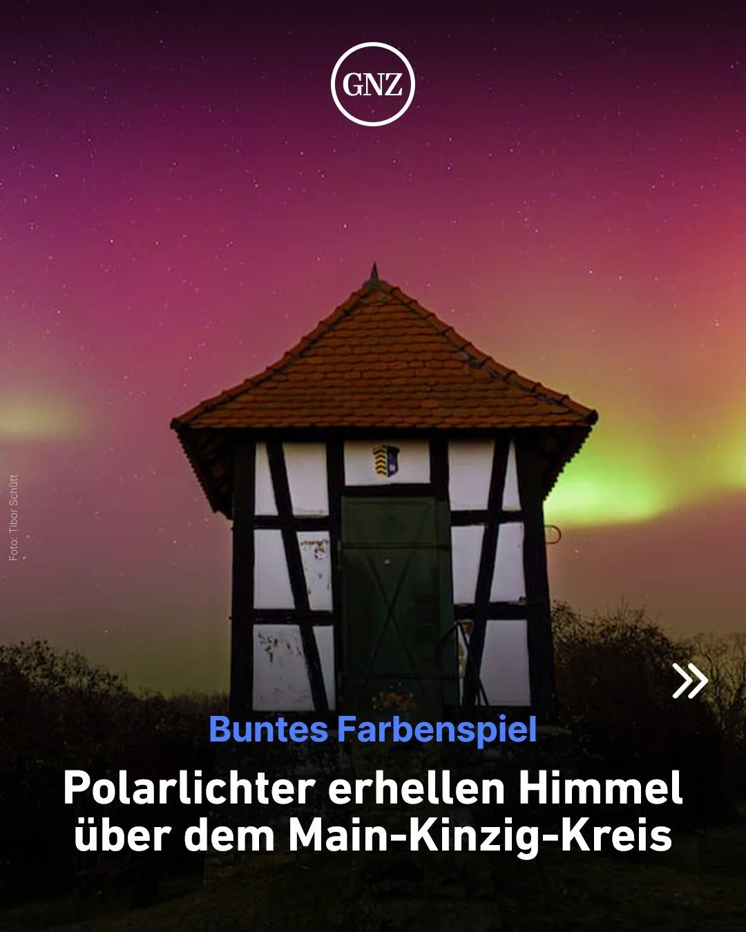 Vom Vogelsberg bis nach Maintal wurde der Nachthimmel in Rot und Gr&uuml;n erhellt: An vielen Orten im Main-Kinzig-Kreis konnten in der Nacht Polarlichter beobachtet werden &ndash; ein Naturschauspiel, das in Hessen nur seltener zu sehen ist. ✨

#Pol