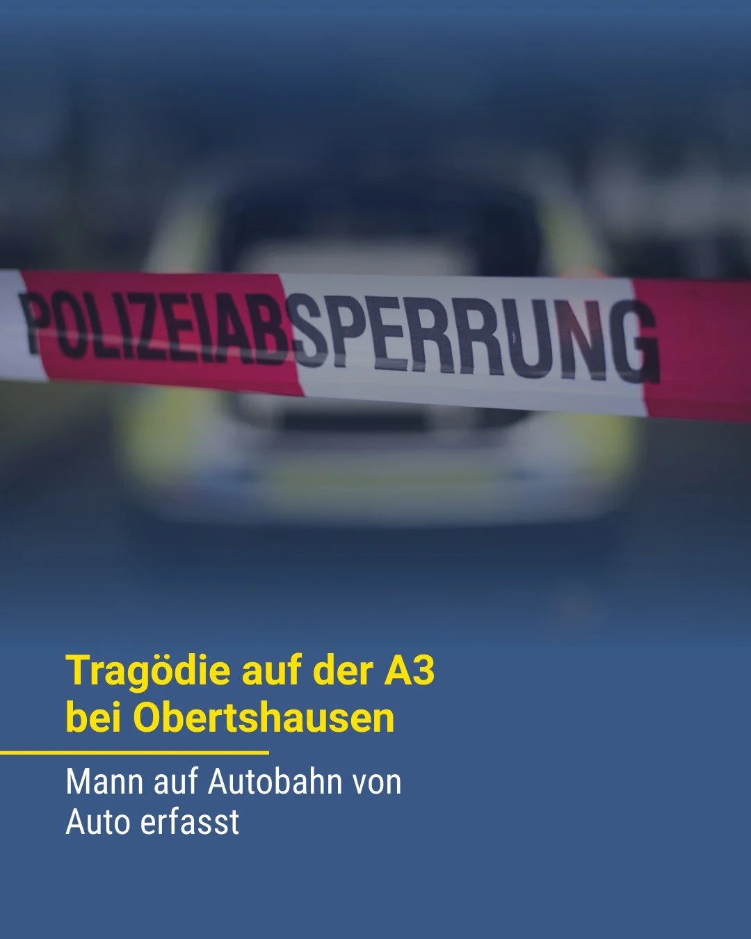 Ein Mann war nachts zu Fu&szlig; auf der A3 bei Obertshausen unterwegs. Das Ungl&uuml;ck lie&szlig; nicht lange auf sich warten. Wie konnte es zu dieser Trag&ouml;die kommen?

Foto: KN / Jonas Wenzel(Yowa)

Den Link zum vollst&auml;ndigen Artikel gib