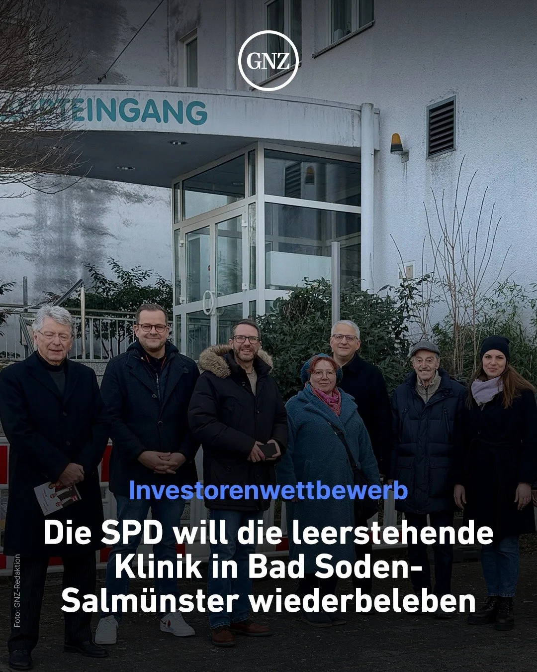 Das ehemalige Krankenhaus in Bad Soden-Salm&uuml;nster steht seit Jahren leer. Gemeinsam sprechen sich die SPD Main-Kinzig und der SPD-Ortsverein Bad Soden-Salm&uuml;nster f&uuml;r die Organisation eines Investorenwettbewerbs f&uuml;r das Areal aus. 