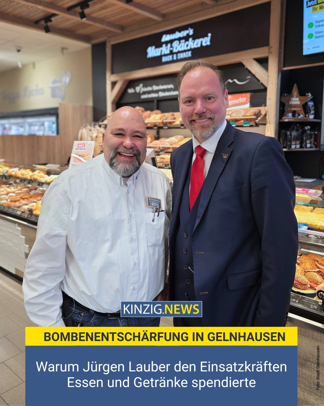 "F&uuml;r mich war das eine Selbstverst&auml;ndlichkeit", sagt Edeka-Chef J&uuml;rgen Lauber ...

Den Link zum vollst&auml;ndigen Artikel gibt es in unserer Instagram-Story oder auf kinzig.news.

#bombenentsch&auml;rfung #essenspendiert #ev