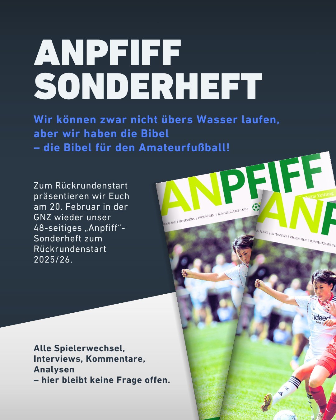 Die Beilage erscheint am 20. Februar in der GNZ, online und in unserem E-Paper. Nicht verpassen!