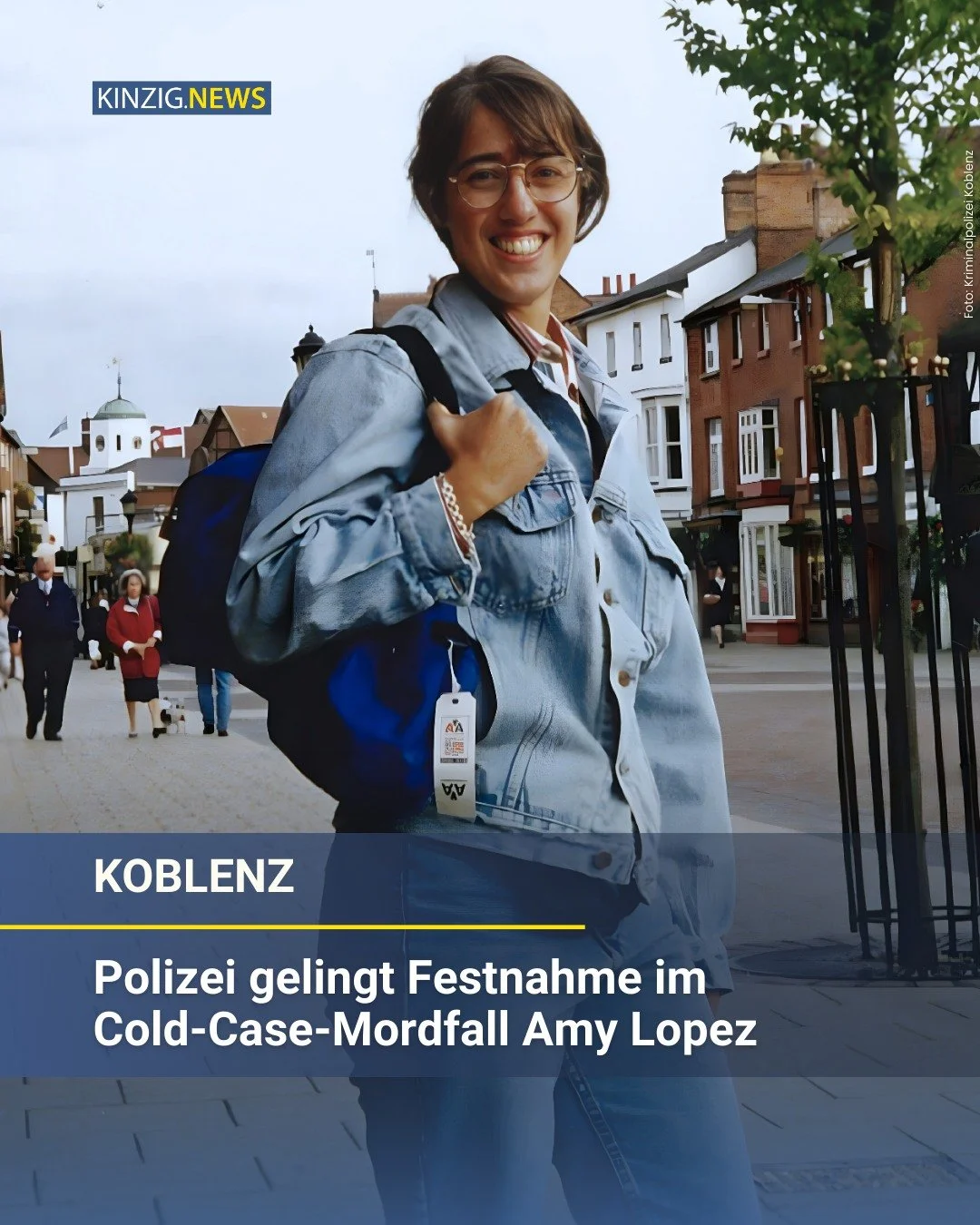 Vor mehr als drei Jahrzehnten wird eine US-Touristin in Koblenz Opfer eines grausamen Mordes. Jetzt gelang den Ermittlern der wohl entscheidende Erfolg.

Den Link zum vollst&auml;ndigen Artikel gibt es in unserer Instagram-Story oder auf kinzig.news.