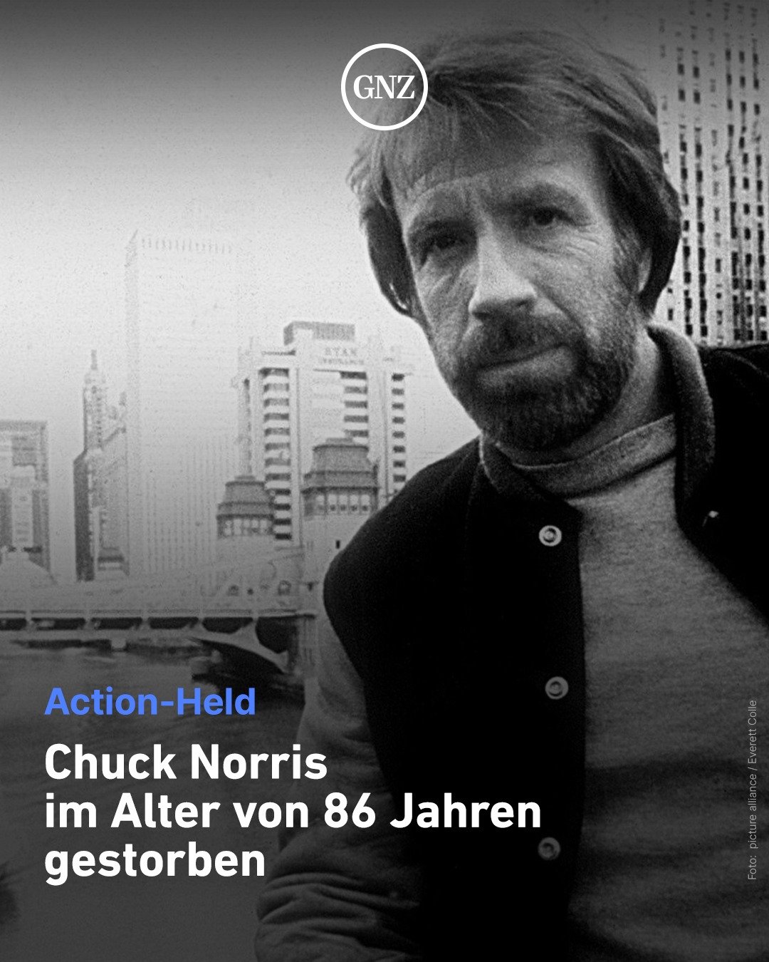 Action-Star Chuck Norris ist tot! Das teilte seine Familie auf seinem offiziellen Instagram-Account mit: "Auch wenn wir die Umst&auml;nde privat halten m&ouml;chten, m&ouml;chten wir Ihnen versichern, dass er von seiner Familie umgeben war und i