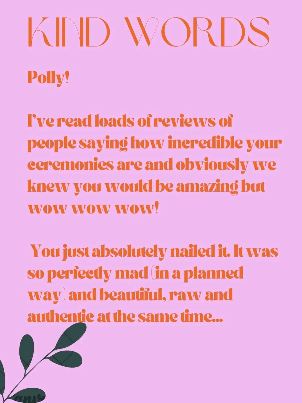 Sometimes it&rsquo;s a Google Review and sometimes it&rsquo;s a cheeky little text. Either way, like a mulled wine on a cold, crisp day - it hits the spot. 

Final snap by @kellyweechphotography at @farleighhousebath