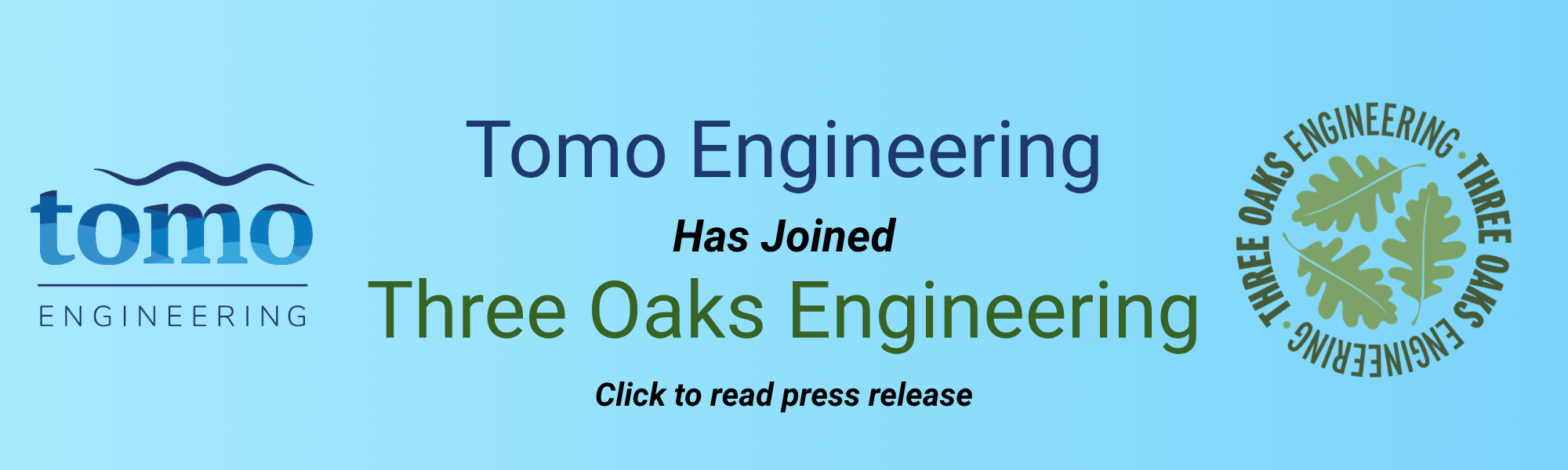 Tomo joins Three Oaks Engineering