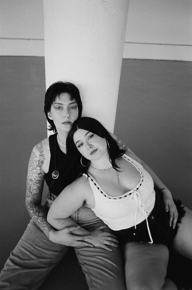 zahra and kylie shot on kodak tri-x 400 35mm, hand developed