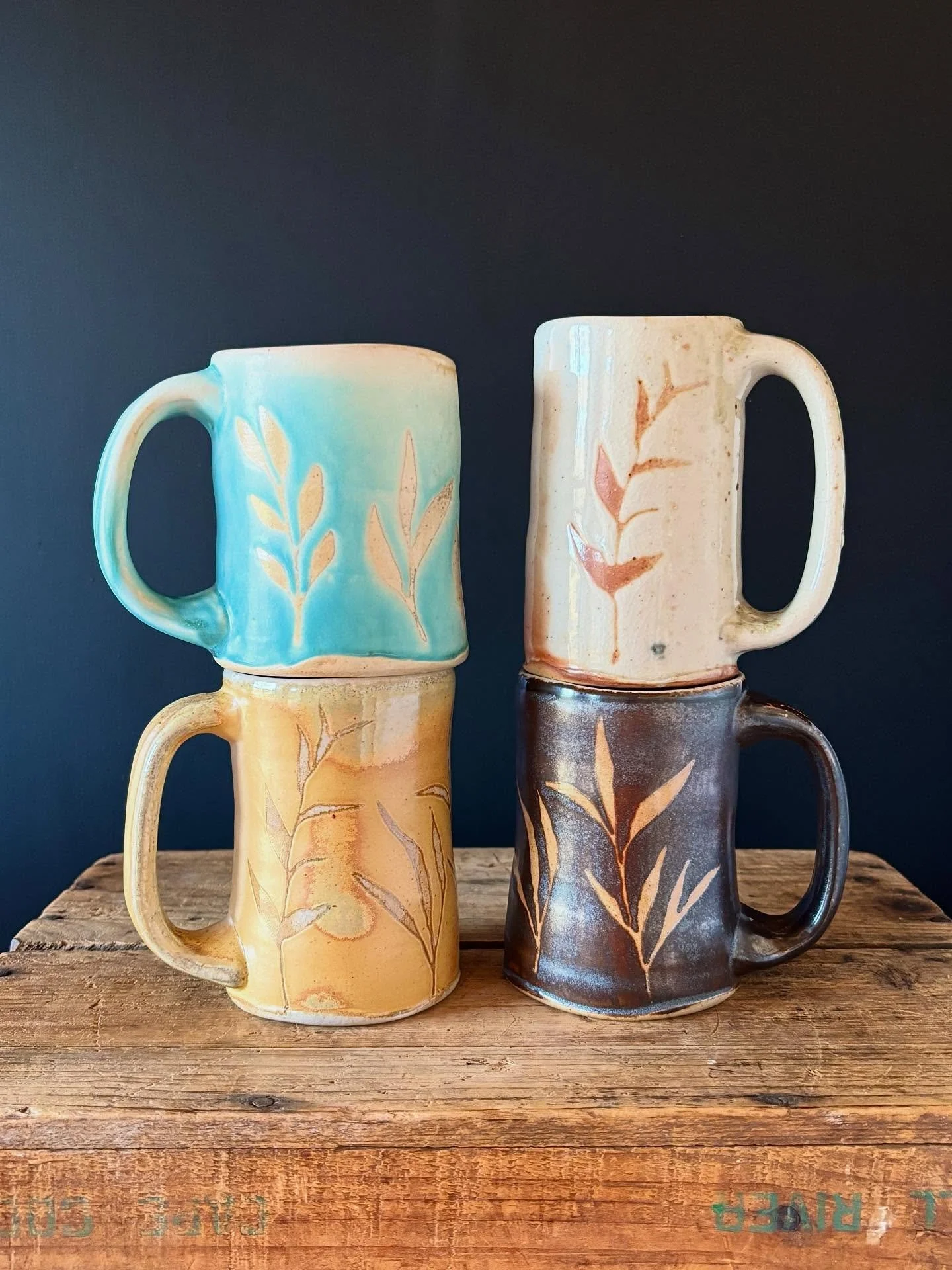 The only thing more exciting than setting up a storefront (so.fun.💃🏼) is the pottery I&rsquo;ll have for sale in it! 🤤

I&rsquo;m so in love with this latest round of wood-fired mugs it will be hard to let them go. But once I see your smiling face