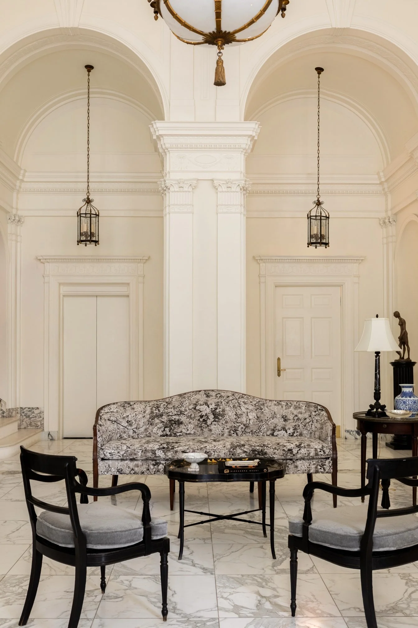 Elegant furnishings are arranged in harmony, creating a peaceful and inviting atmosphere.