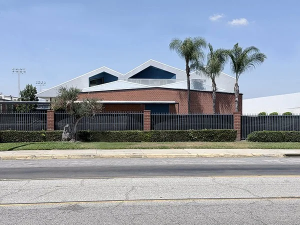 Private High School Theater folding roof elevation