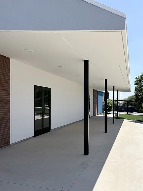 Private High School Theater entry canopy