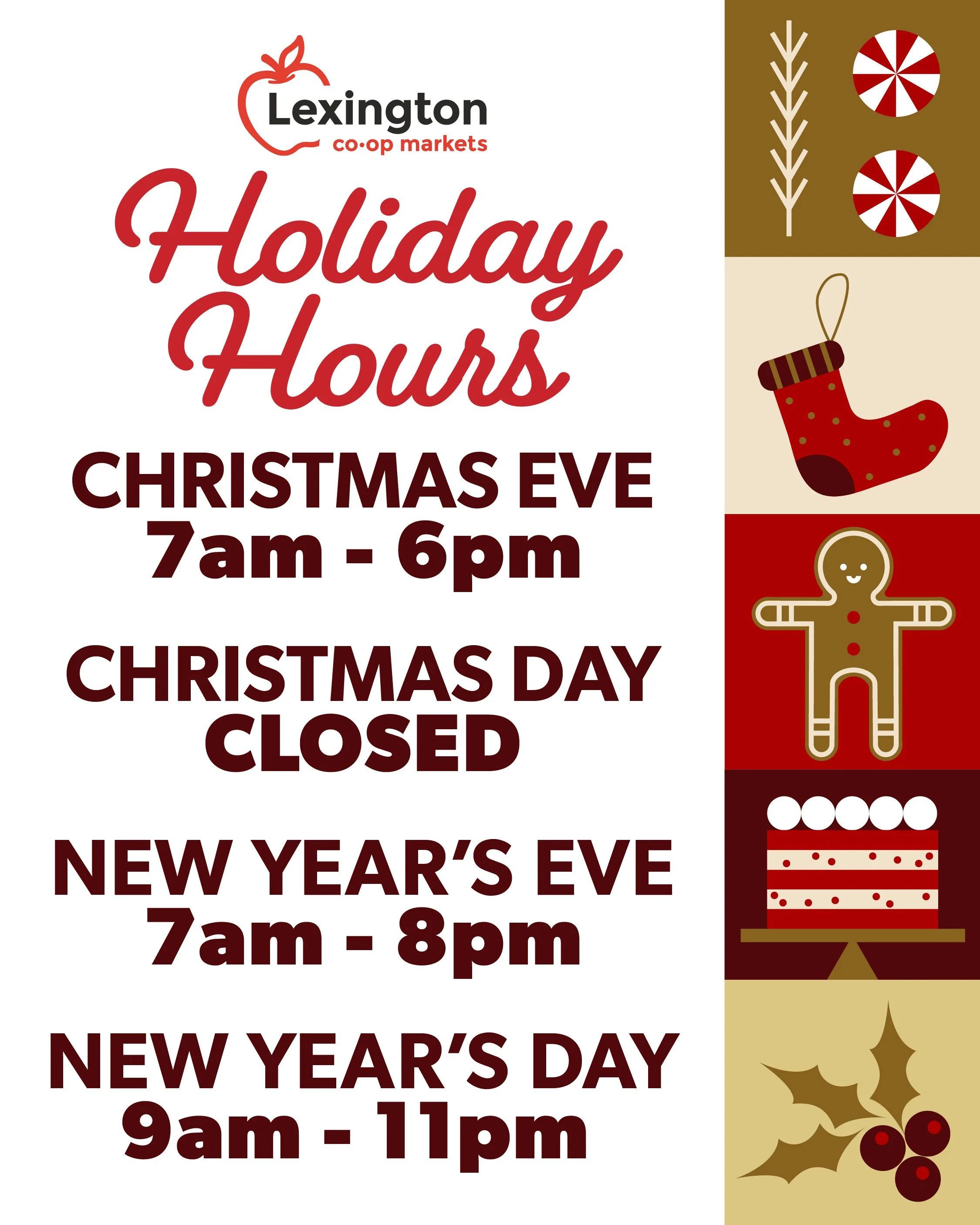 Holiday Hours