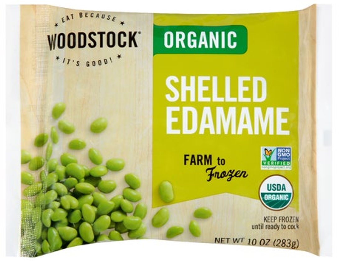 Woodstock 10oz Organic Shelled Edamame