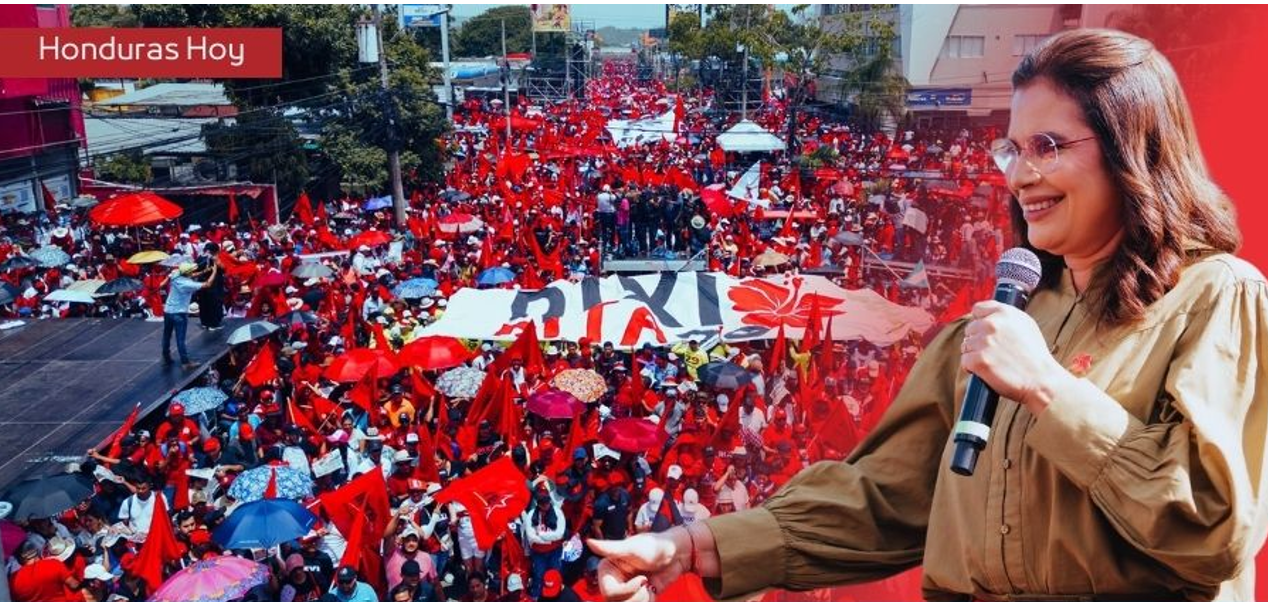 Movilización de Libre en San Pedro Sula