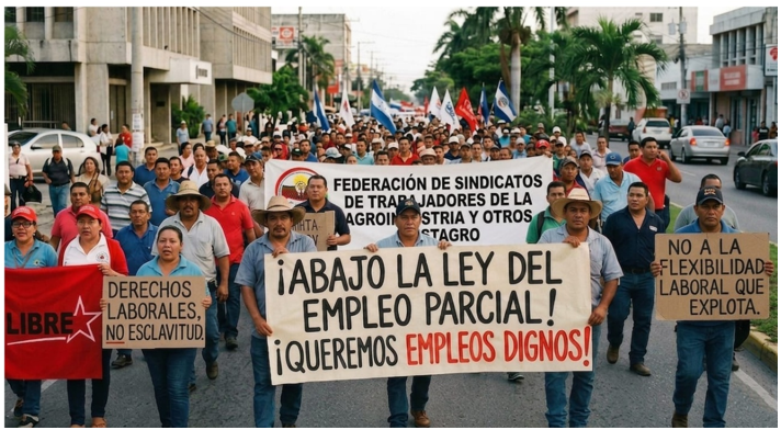 FESTAGRO en Contra por el Retroceso de Derechos Laborales frente a la implementación de la Ley de Empleo Parcial