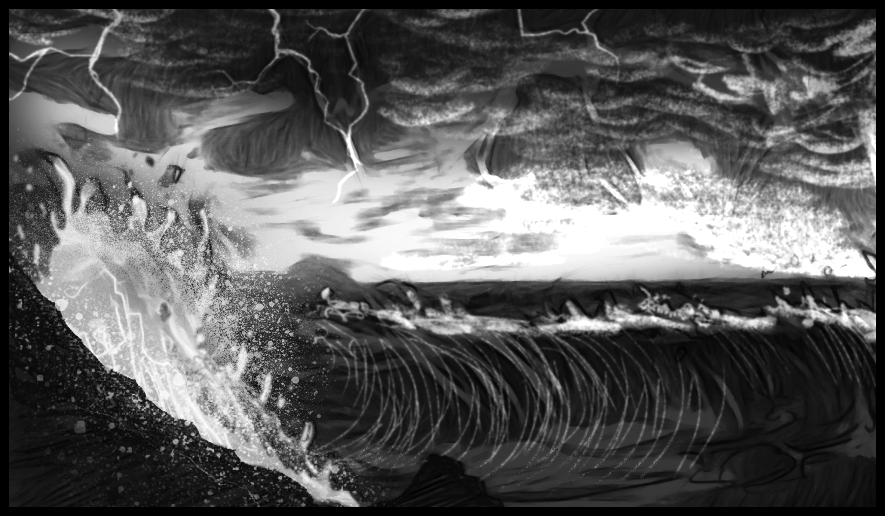 Lightning flashed out over the water in three different places on the horizon. This was going to be quite a storm. "They are doing your work tonight, and they need you."