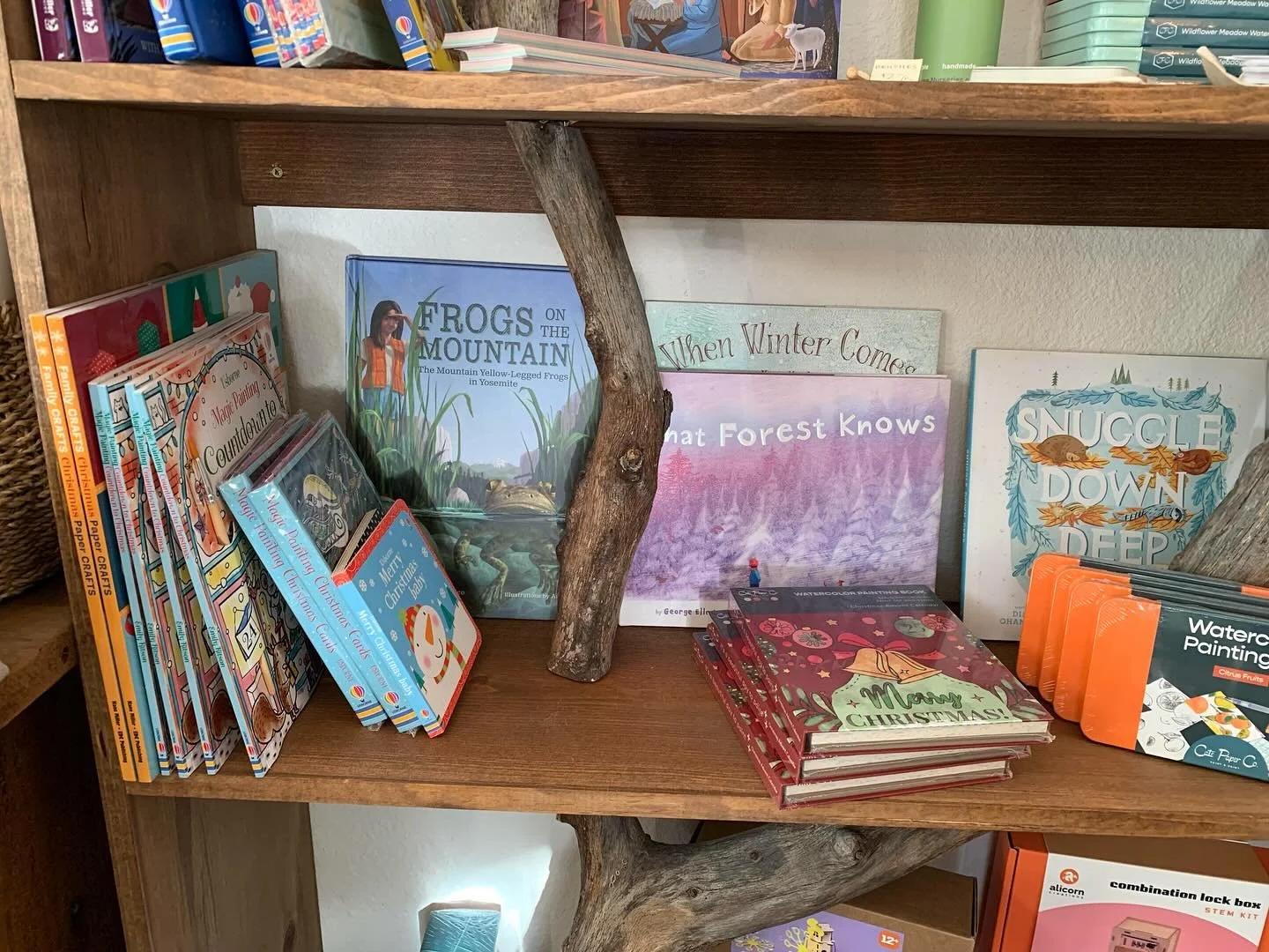 Spotted by a friend: Frogs on the Mountain at @stemandstone.3r near Sequoia National Park. They just re-stocked Fish in the Desert and added Fishers in the Forest to their shelves! We couldn&rsquo;t be happier to have our books at this wonderful arti